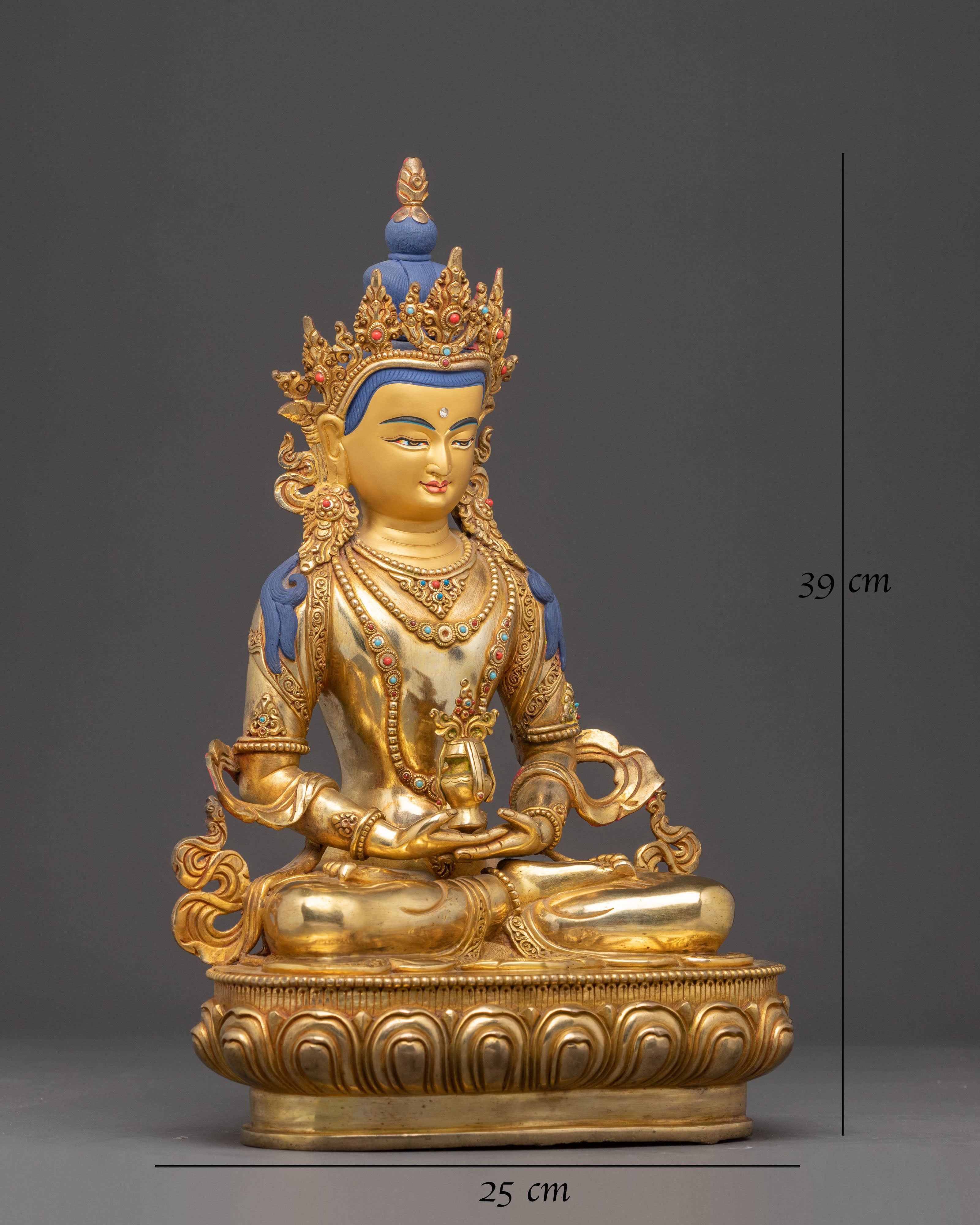 Handmade Amitayus Artwork, Buddha of Infinite Life |