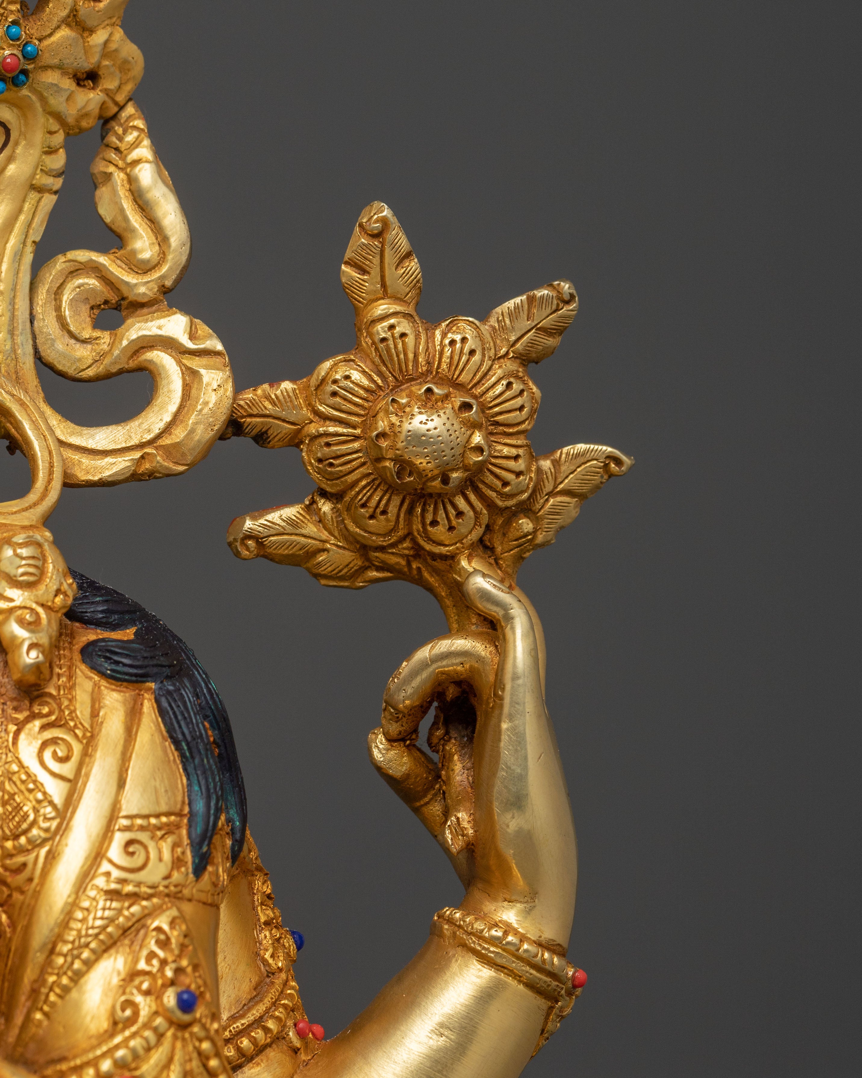 Chenrezig Serene Temple Statue | Meditation & Altar Decor