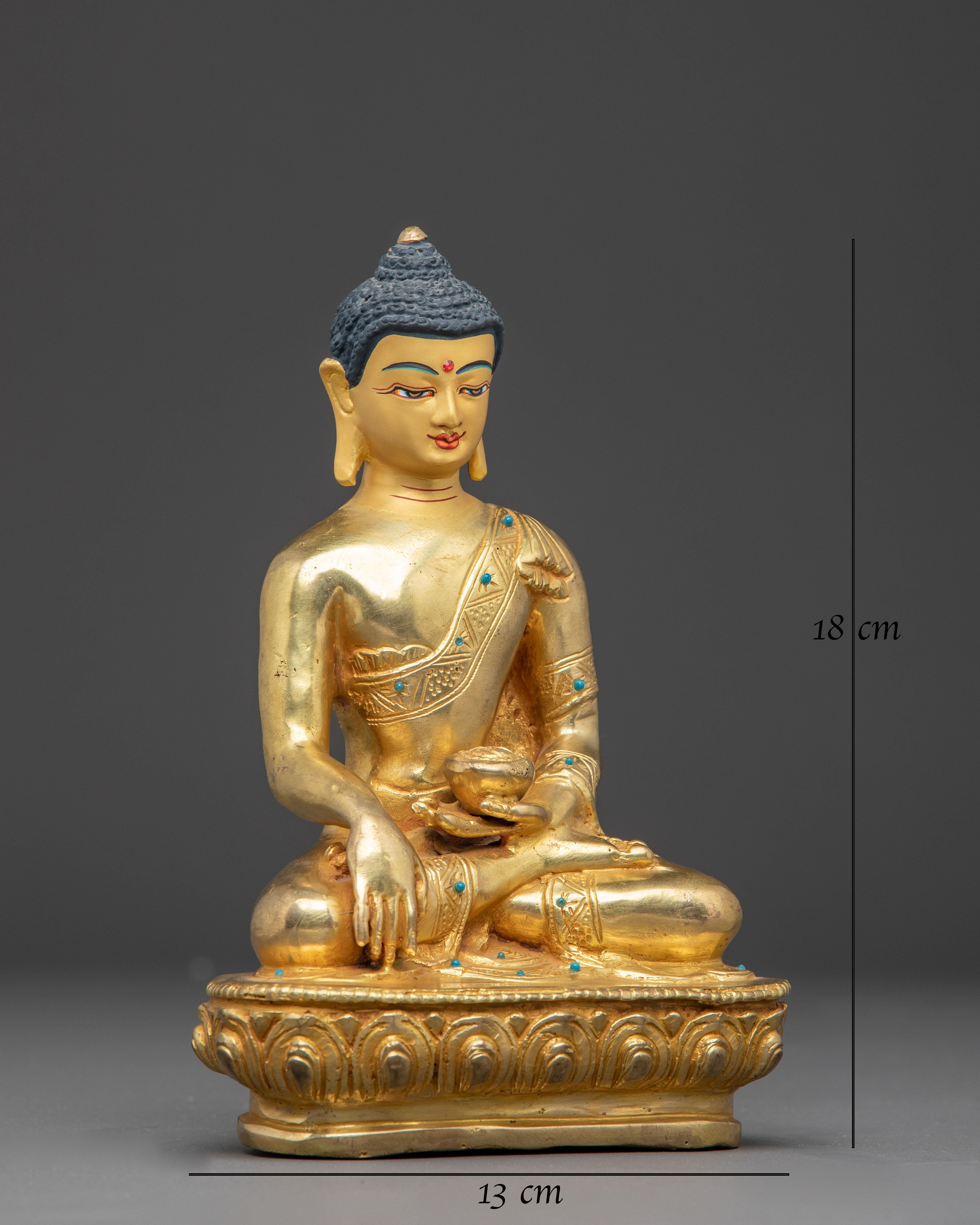 Handcrafted Radiant Artwork of Buddha Shakyamuni | Historical Enlightened One