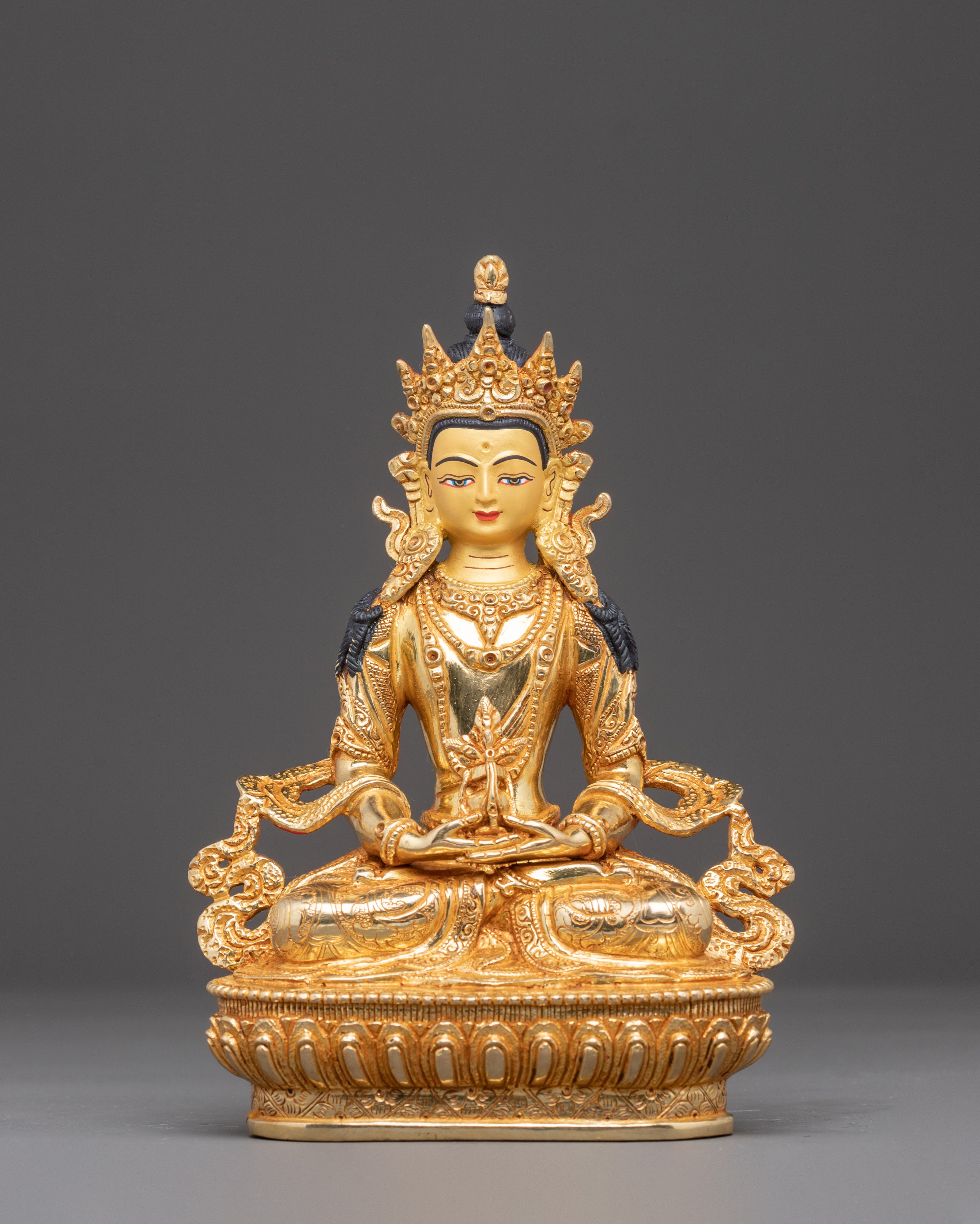 Handmade Sculpture of Long-Life Buddha Amitayus