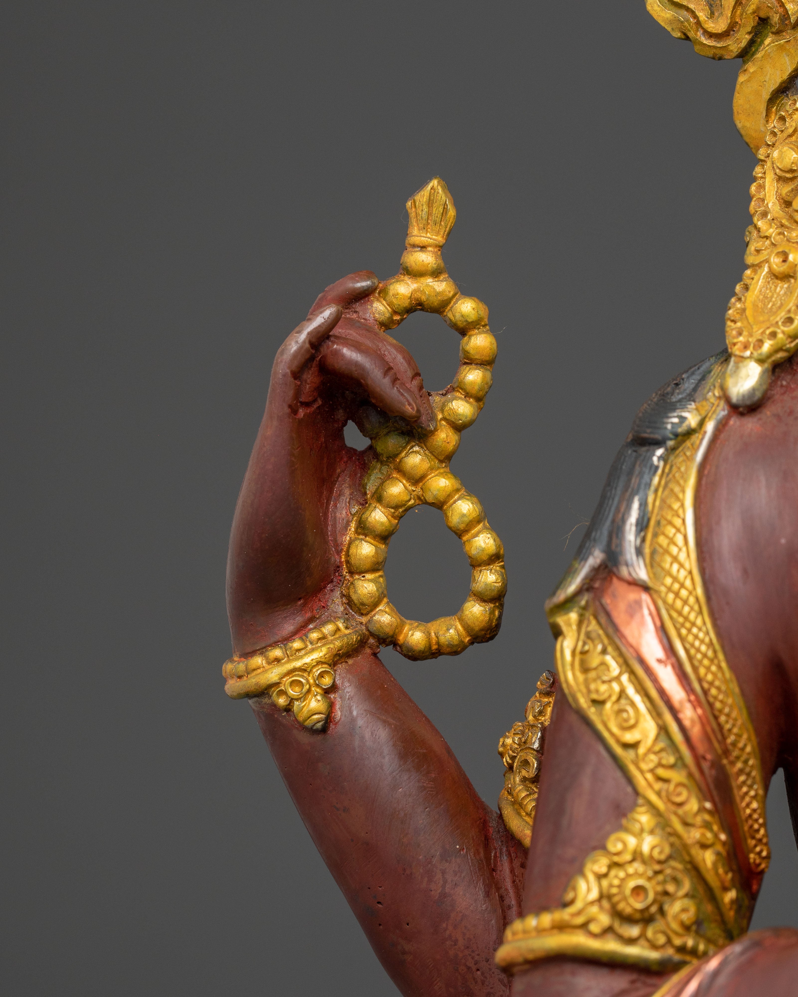 Chenrezig Traditional Statue: 24K Gold Gilded Artistry