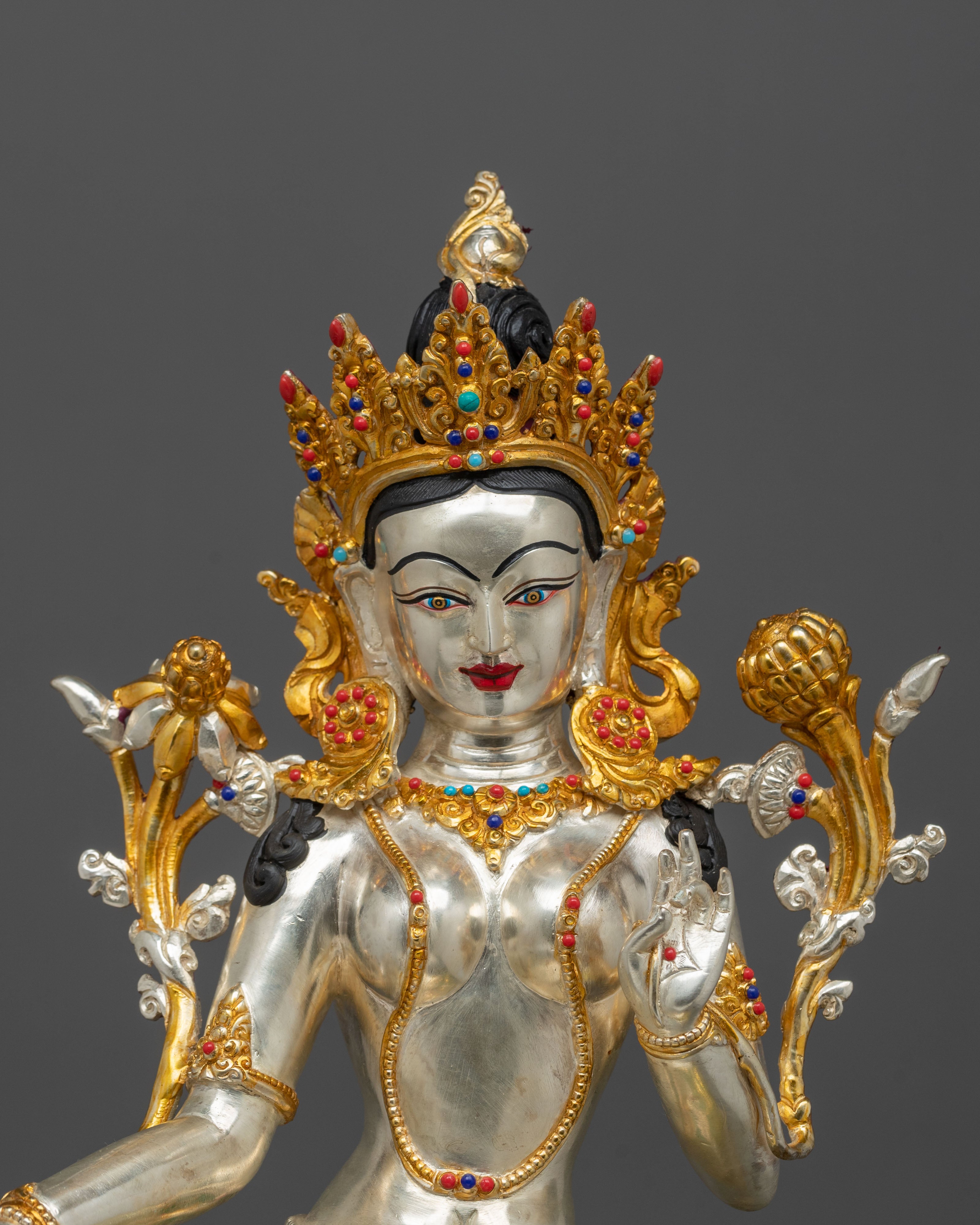 Handcrafted 21 Tara Sacred Statue Set | Manifestations of the Divine Compassion
