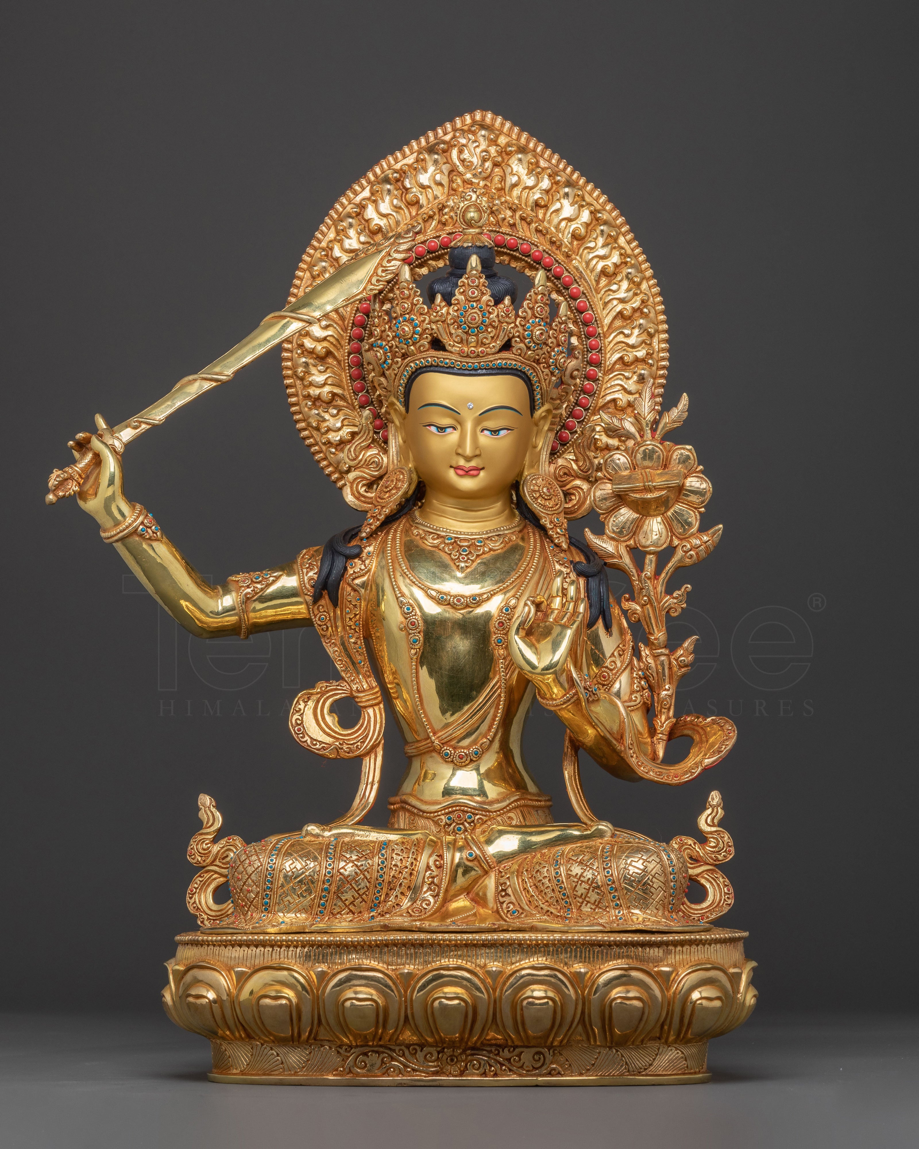 Fearless Bodhisattva Manjushri Statue