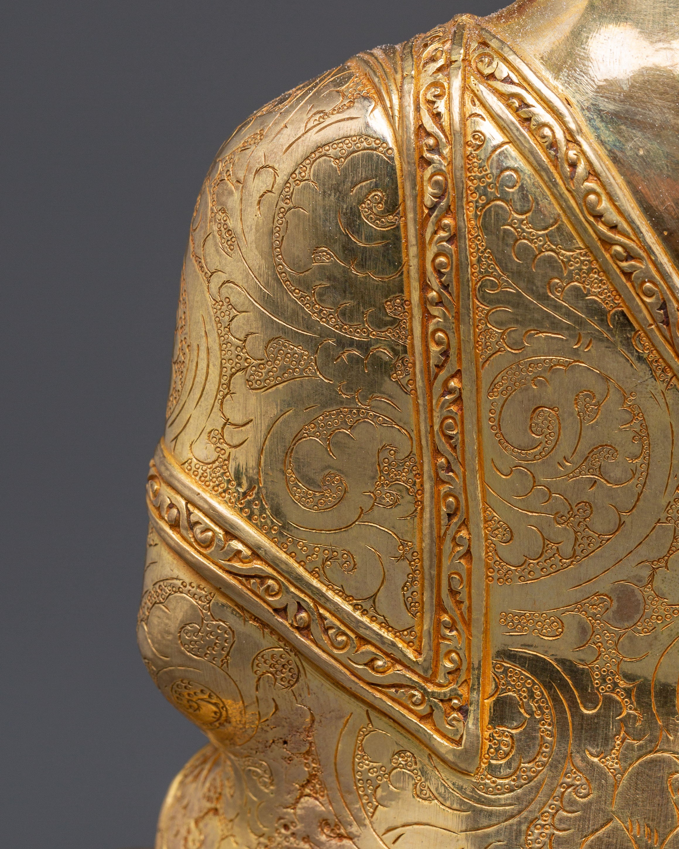 Handmade Himalayan Shakyamuni Buddha Golden Statue | Buddha of Enlightenment