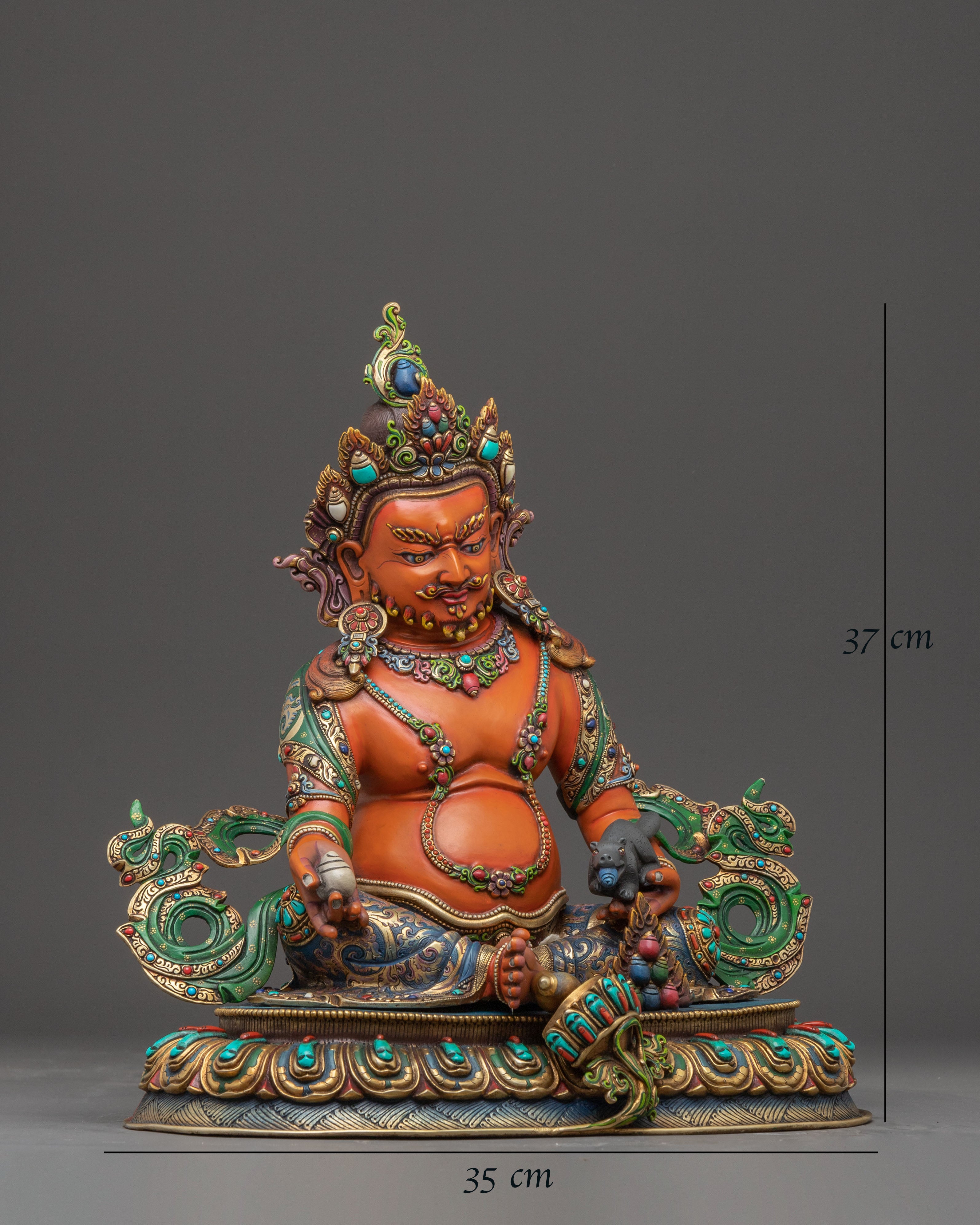 Handmade Nepalese Statue of Dzambhala | Guardian of Wealth