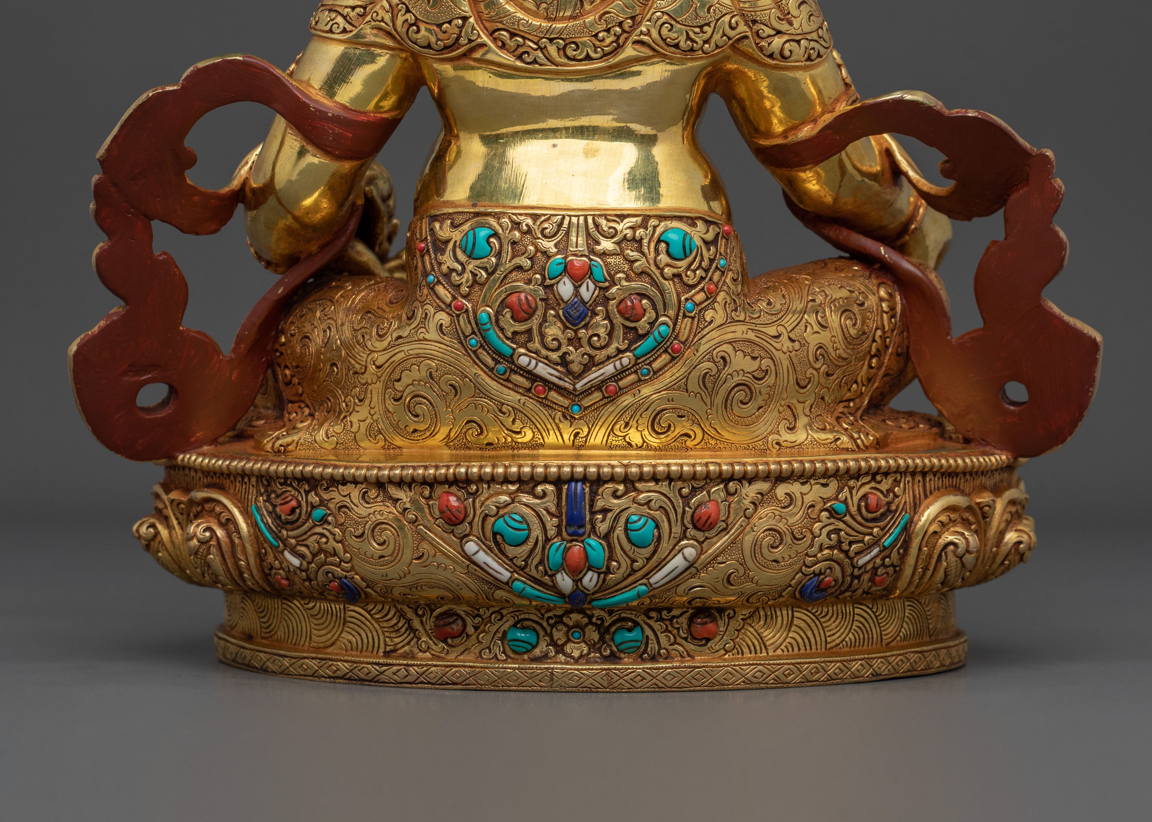 Handcrafted Dzambhala Statue: Tibetan Wealth God