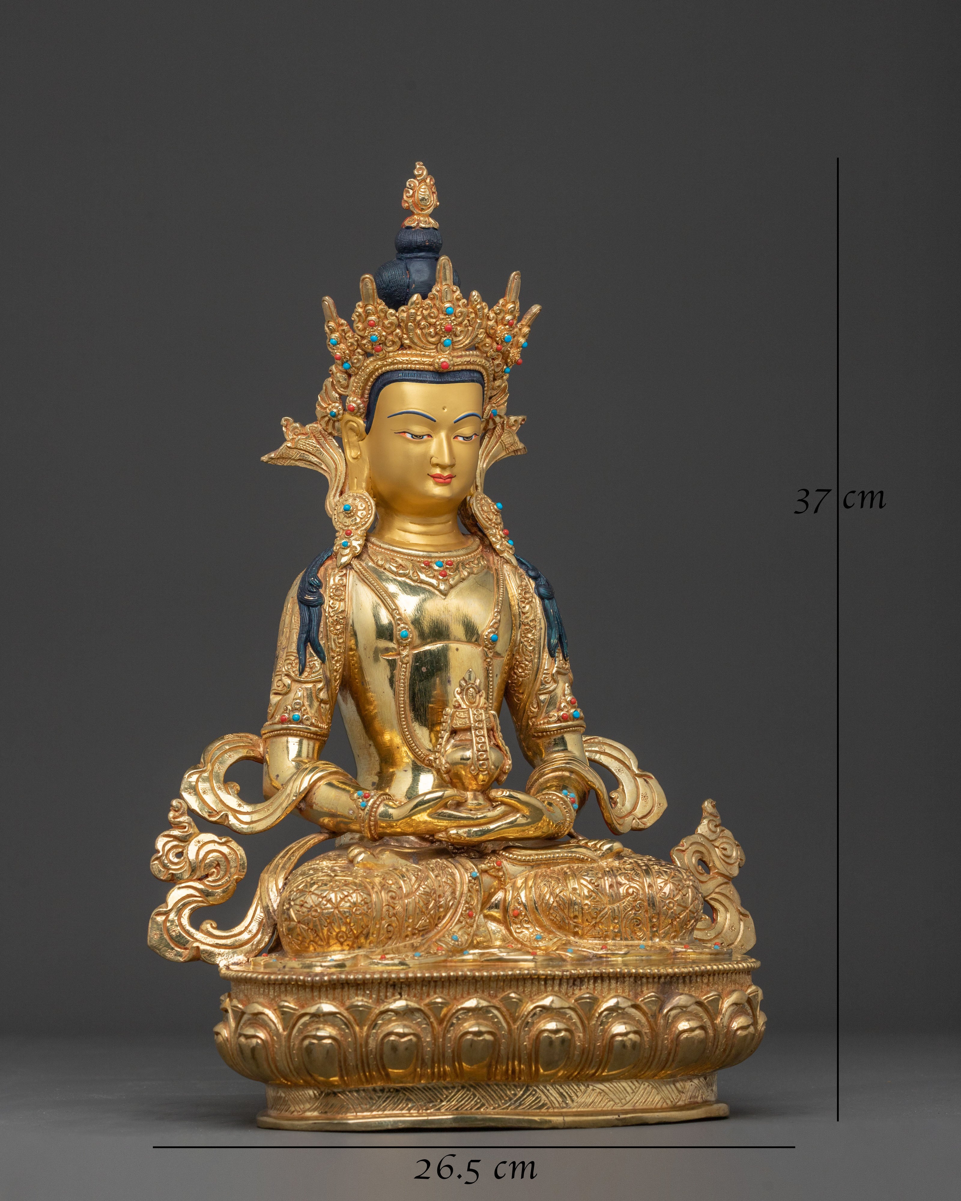 Handcrafted Amitayus Buddha Statue | Longevity Figure