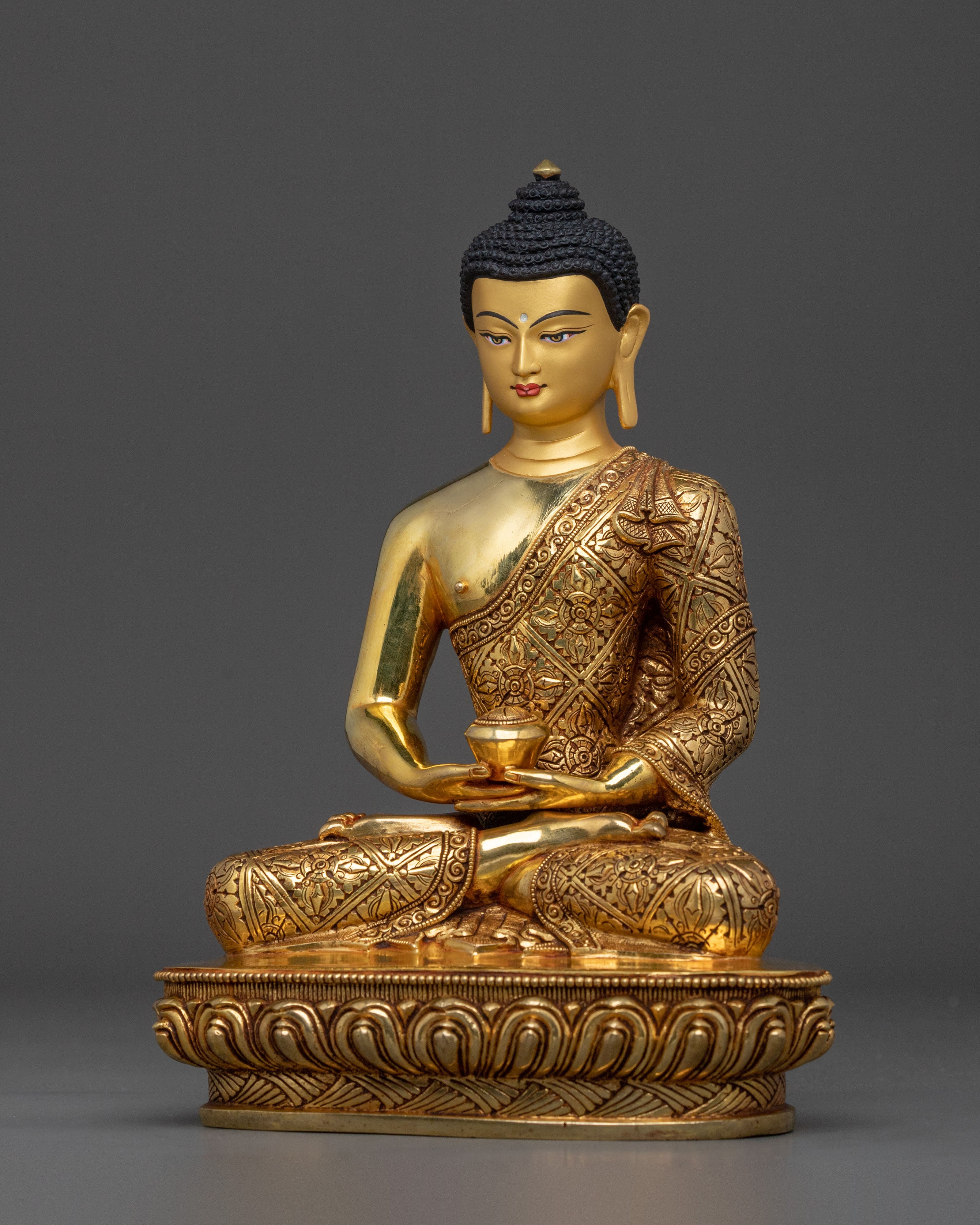 Handcrafted Traditional Statue of Amitabha Buddha | Altar Decor