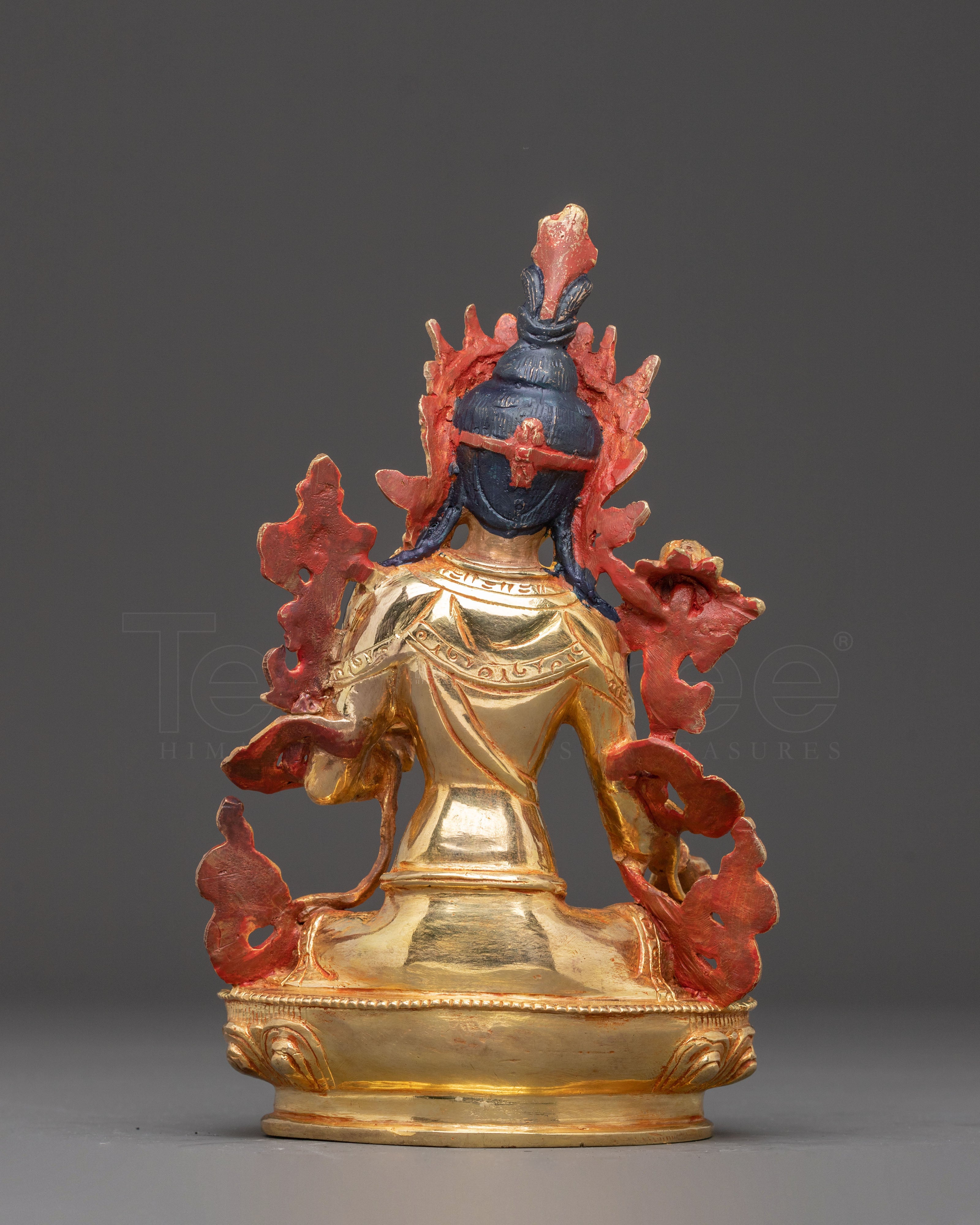 Mother Green Tara Golden Handcrafted Statue | Compassion Goddess