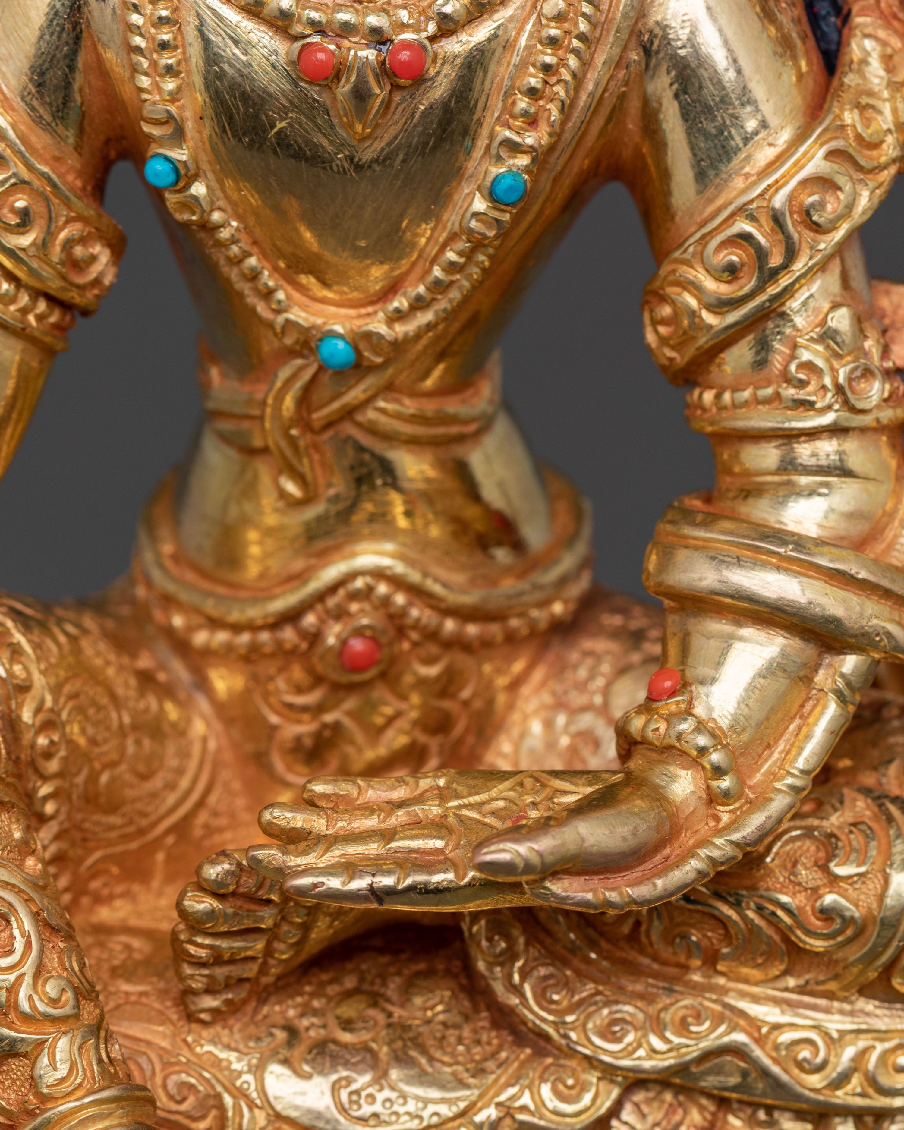 Simhanada Manjushri and Samantabhadra Statue Set