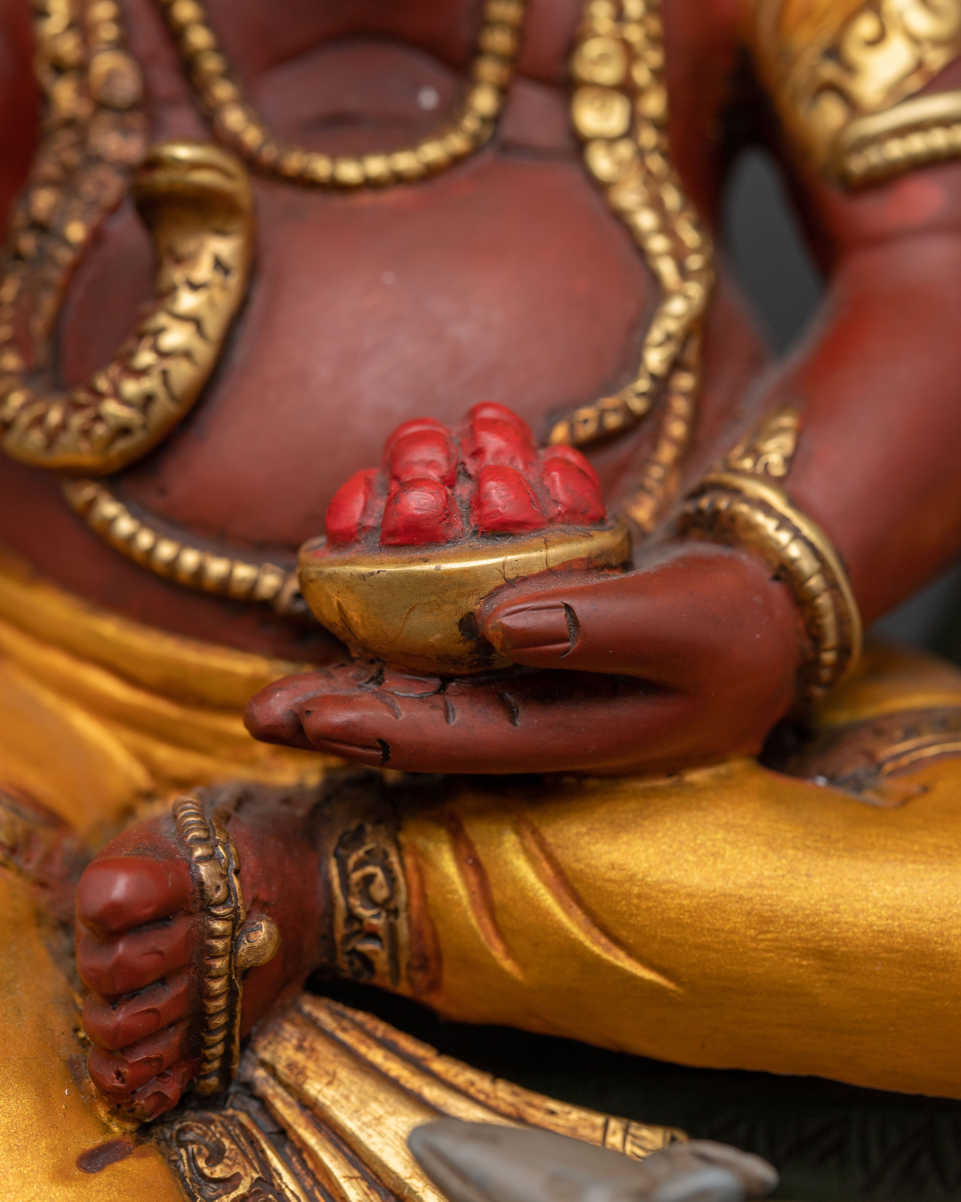 Golden Statue of Lord Ganesha | Spiritual Decor for Meditation