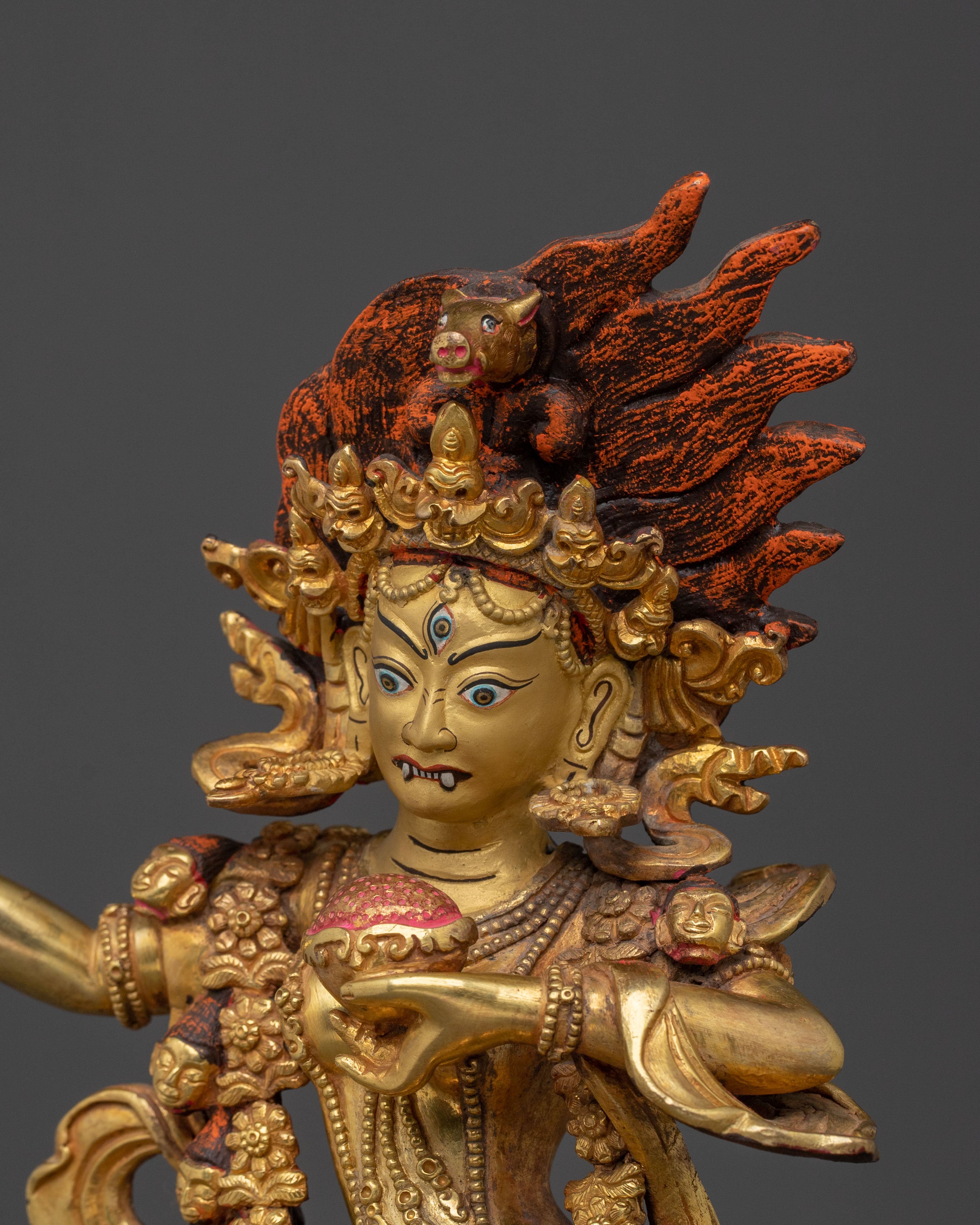 Tibetan Dakini Dorje Phagmo Statue | n Buddhist Fierce Protector Deity