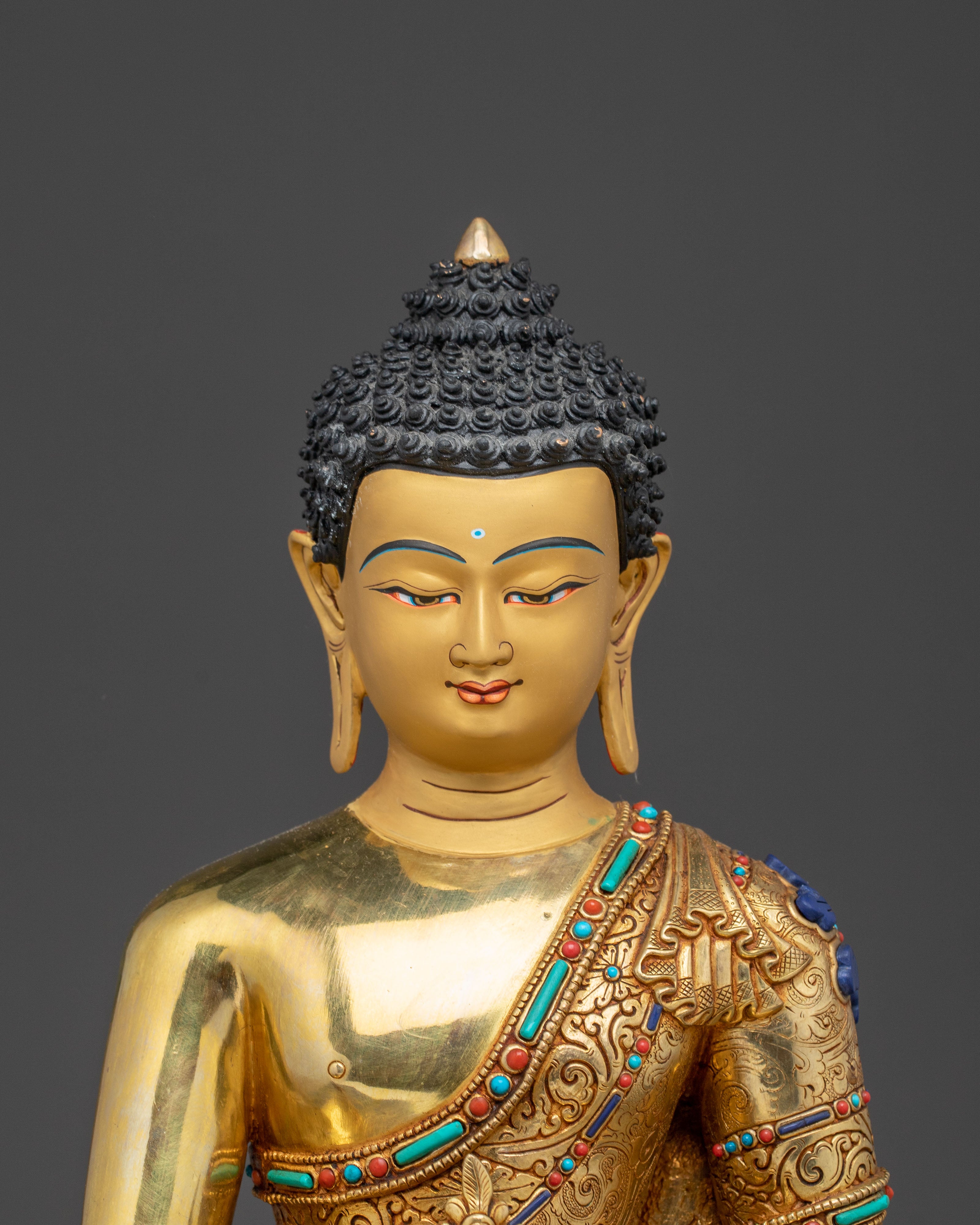 Medicine Buddha (Bhaishajyaguru) Golden Statue