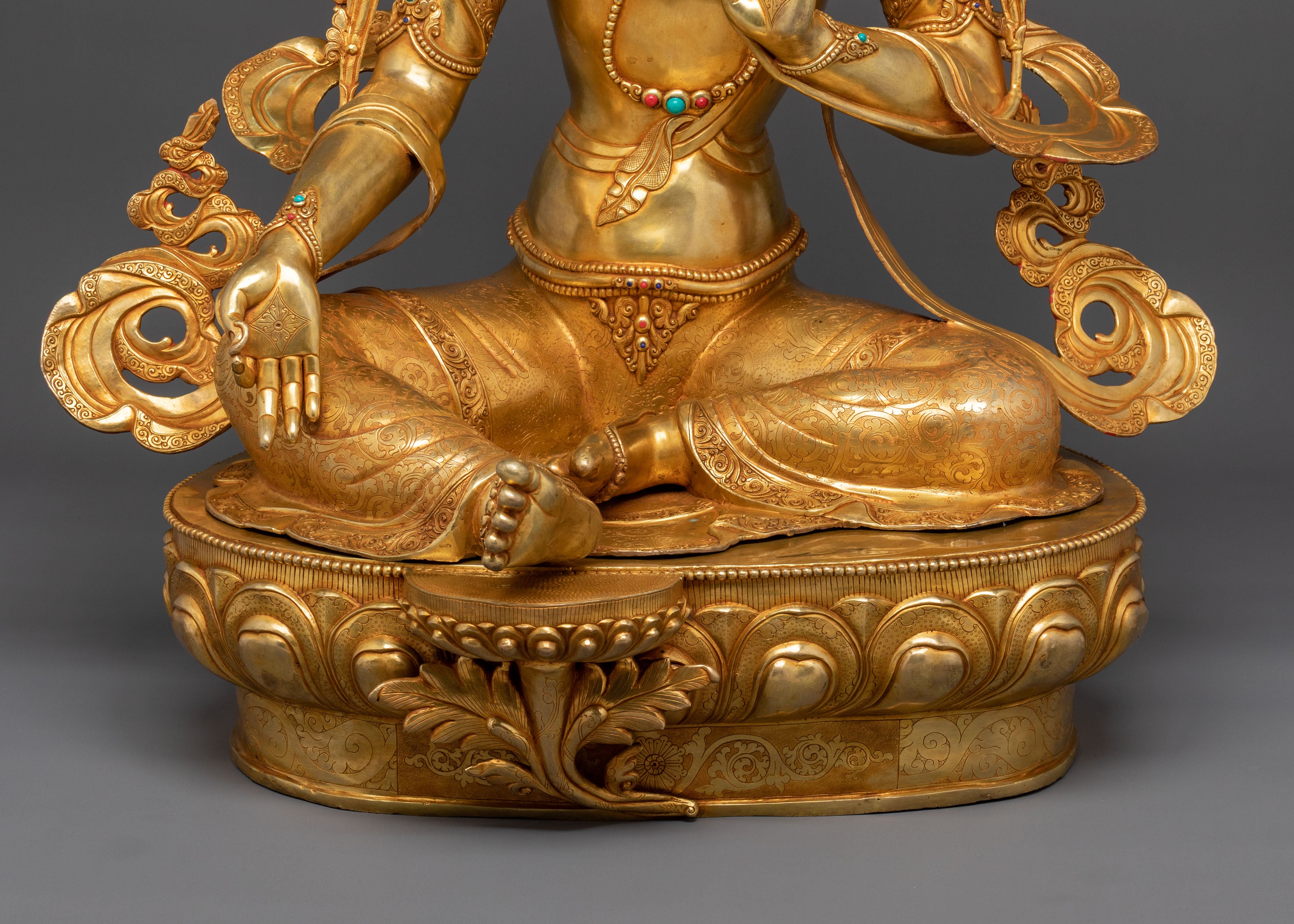 Green Tara Meditation Altar Statue | Symbol of Compassion and Liberation