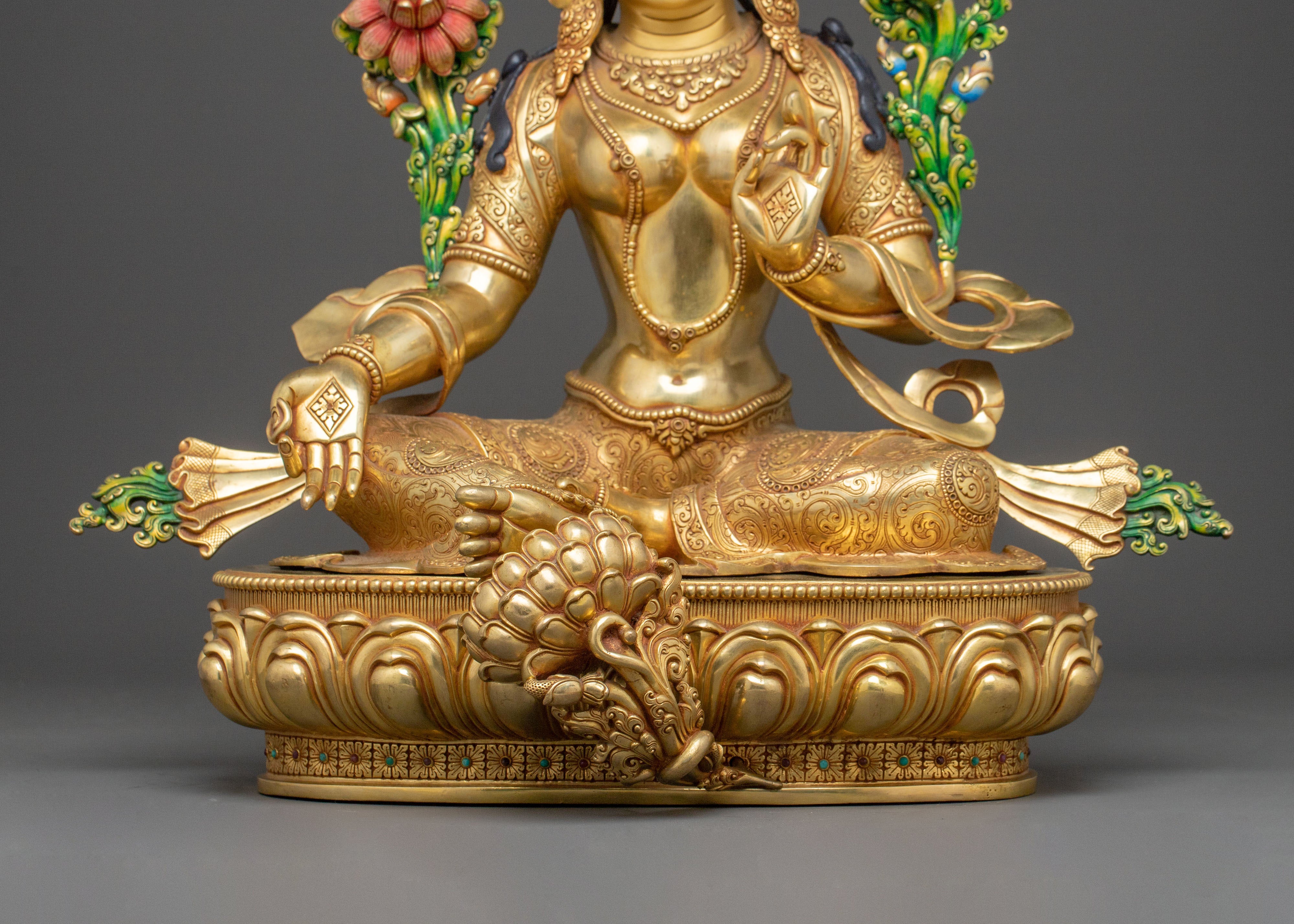 Mother Green Tara Statue | Savior from Suffering