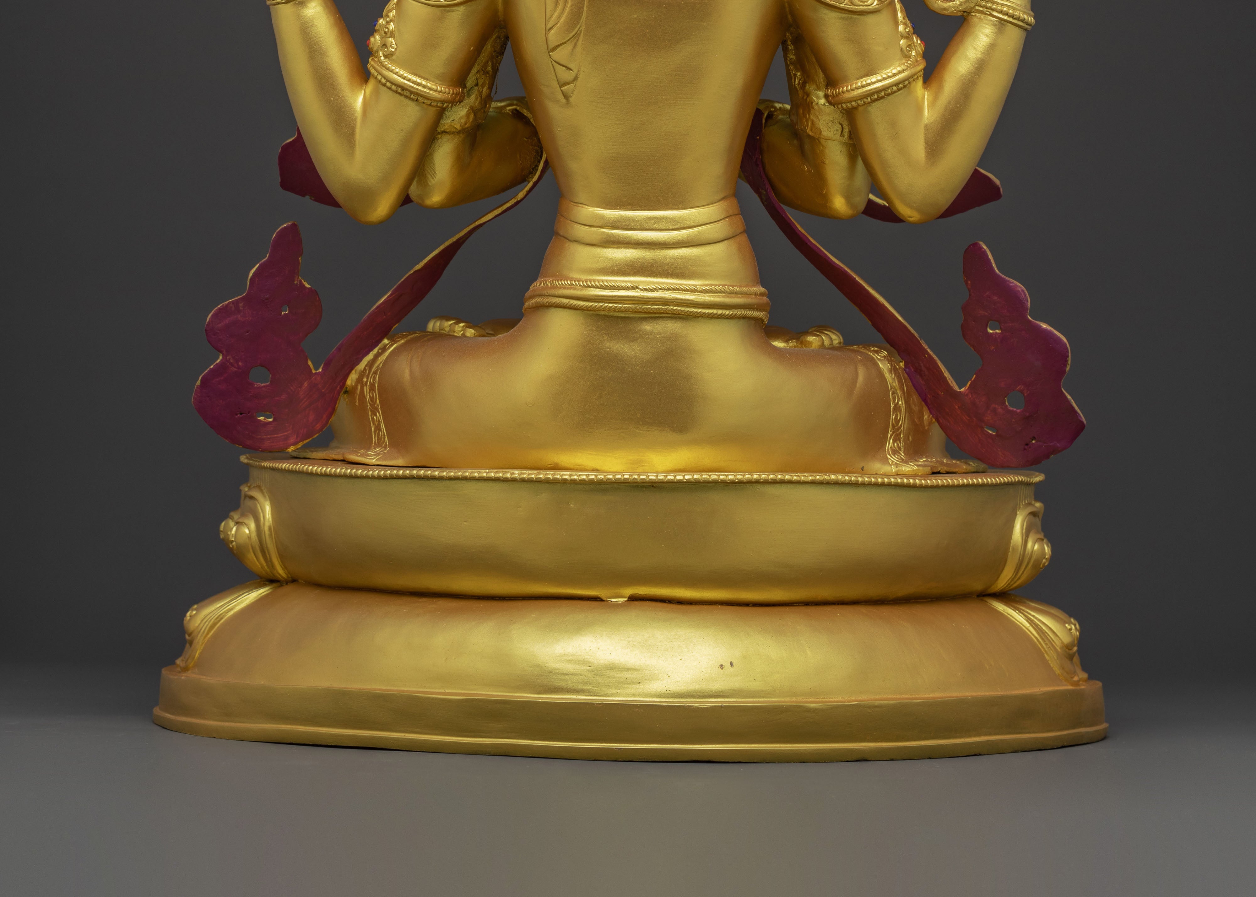 Chenrezig Golden Statue | Meditational Home Decor