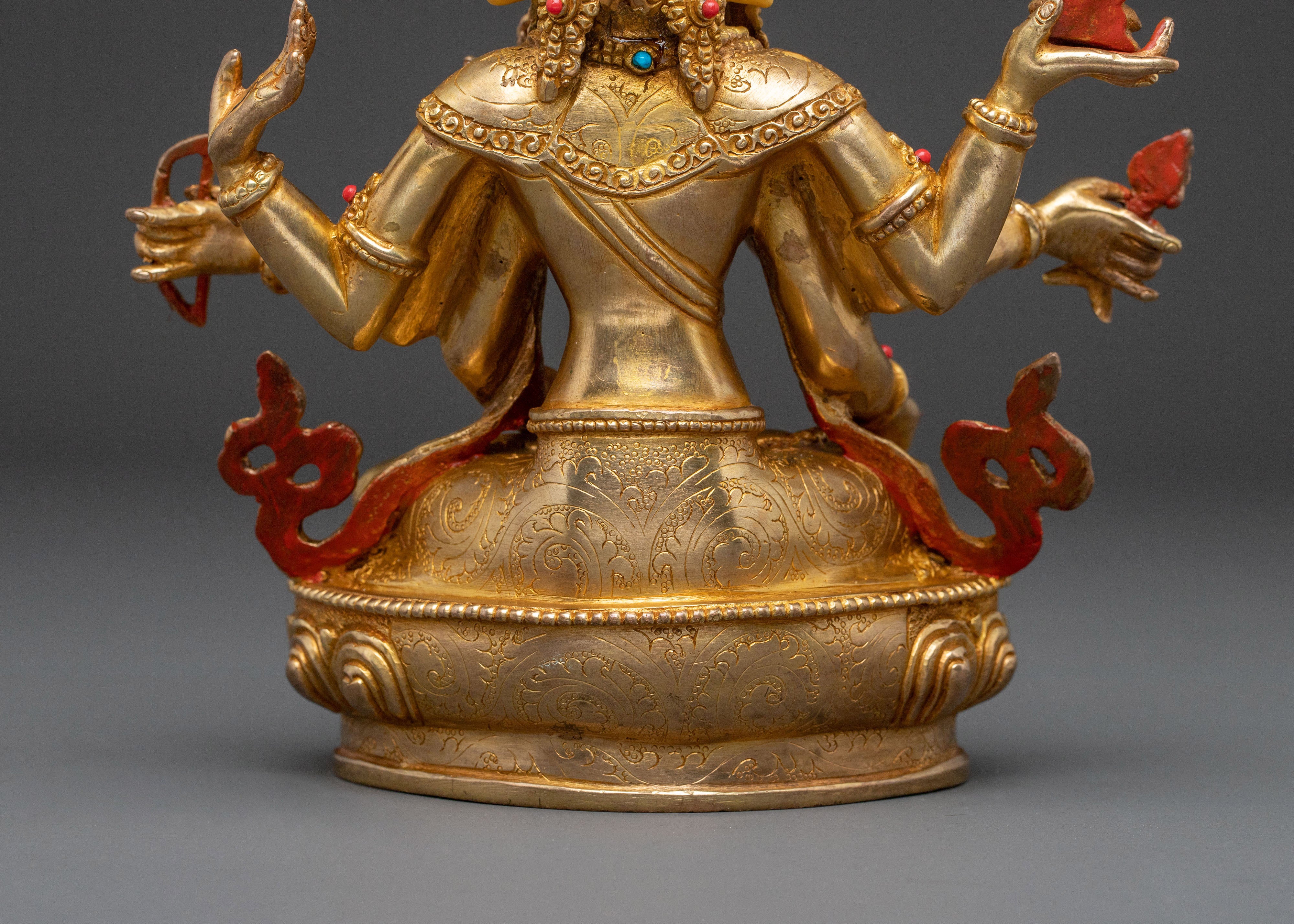 Namgyalma 24k Gold Gilded Statue| Enlightened Icon