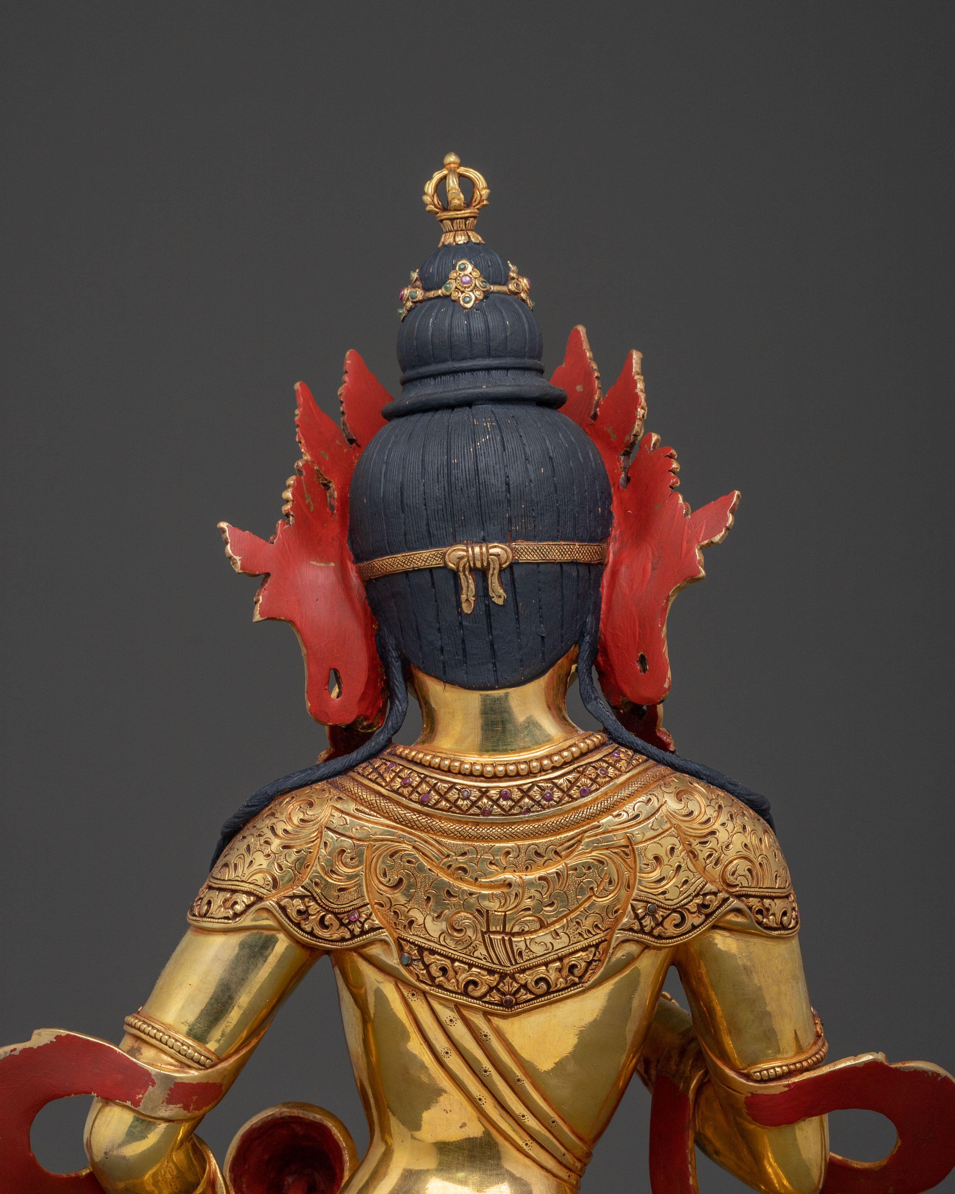 Vajrasattva Peaceful Statue | 24K Gold Gilding