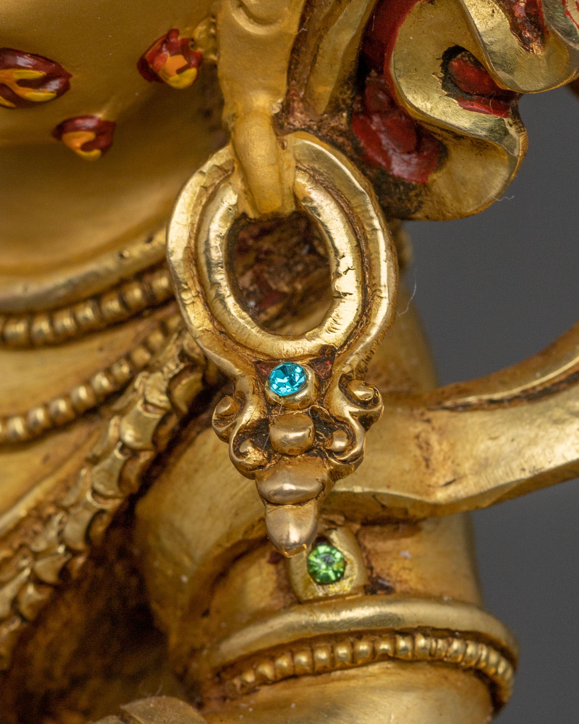 Guardian Vajrapani Golden Statue – Gilded Copper Masterpiece