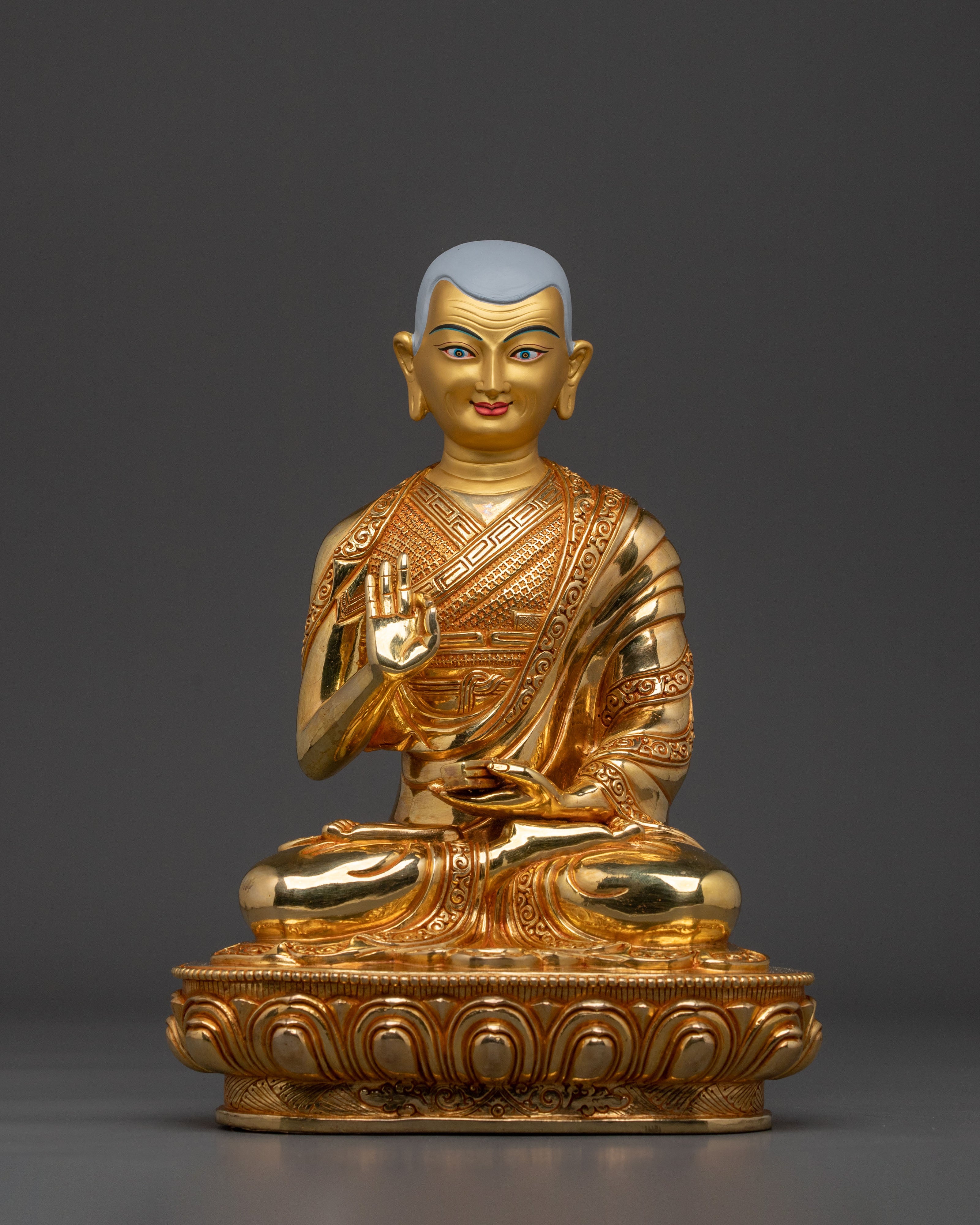 Tsongkhapa Sculpture with Disciples | Home Decor