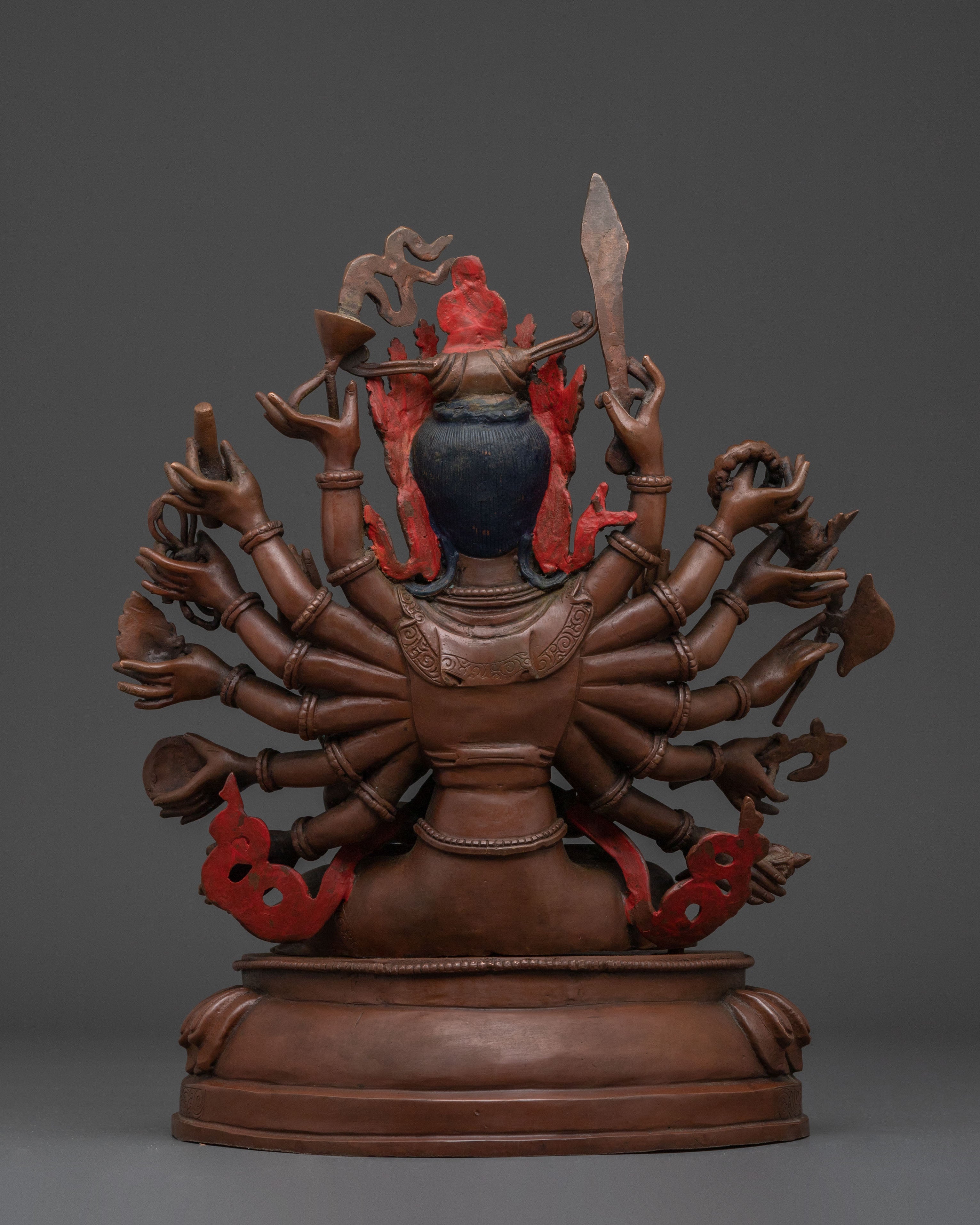 Sacred Chundi Sculpture | Oxidized Copper Figurine