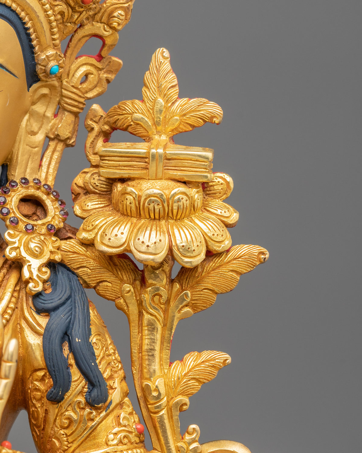 Manjughoṣa Copper Figurine | Tibetan Buddhist Deity