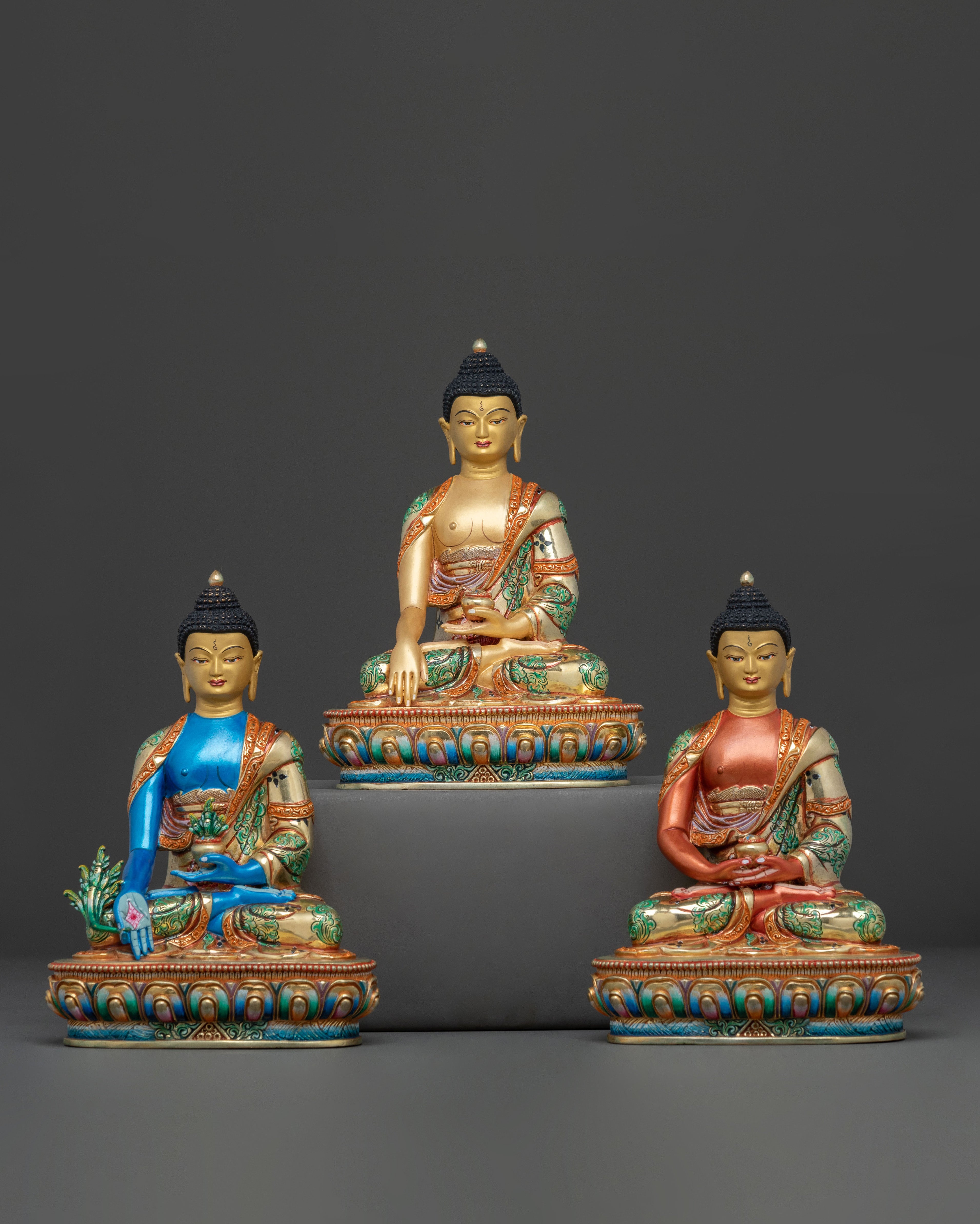 Three Buddhas Sacred Set
