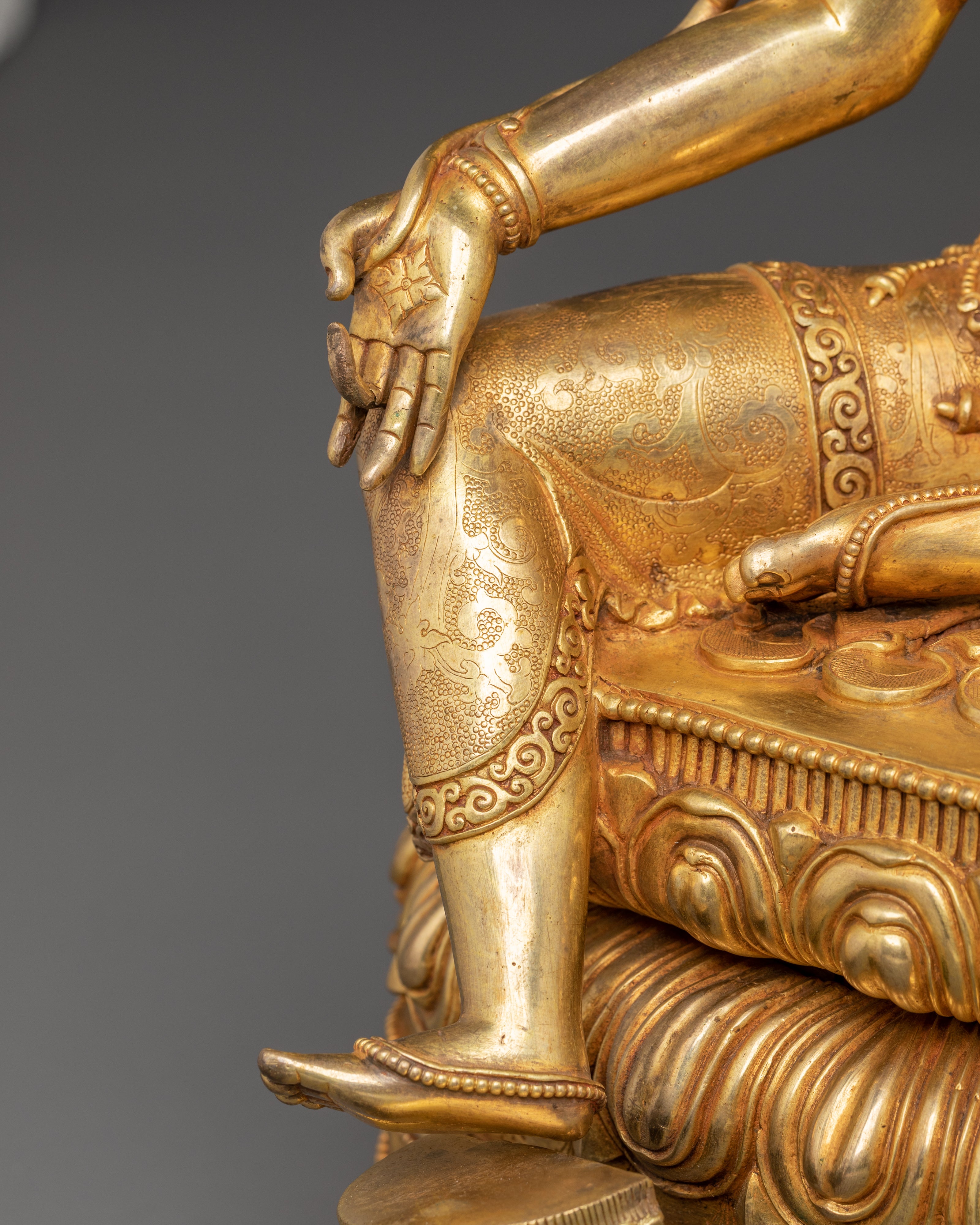 Handmade Golden Statue of Mother Shyama Tara | Symbol of Liberation