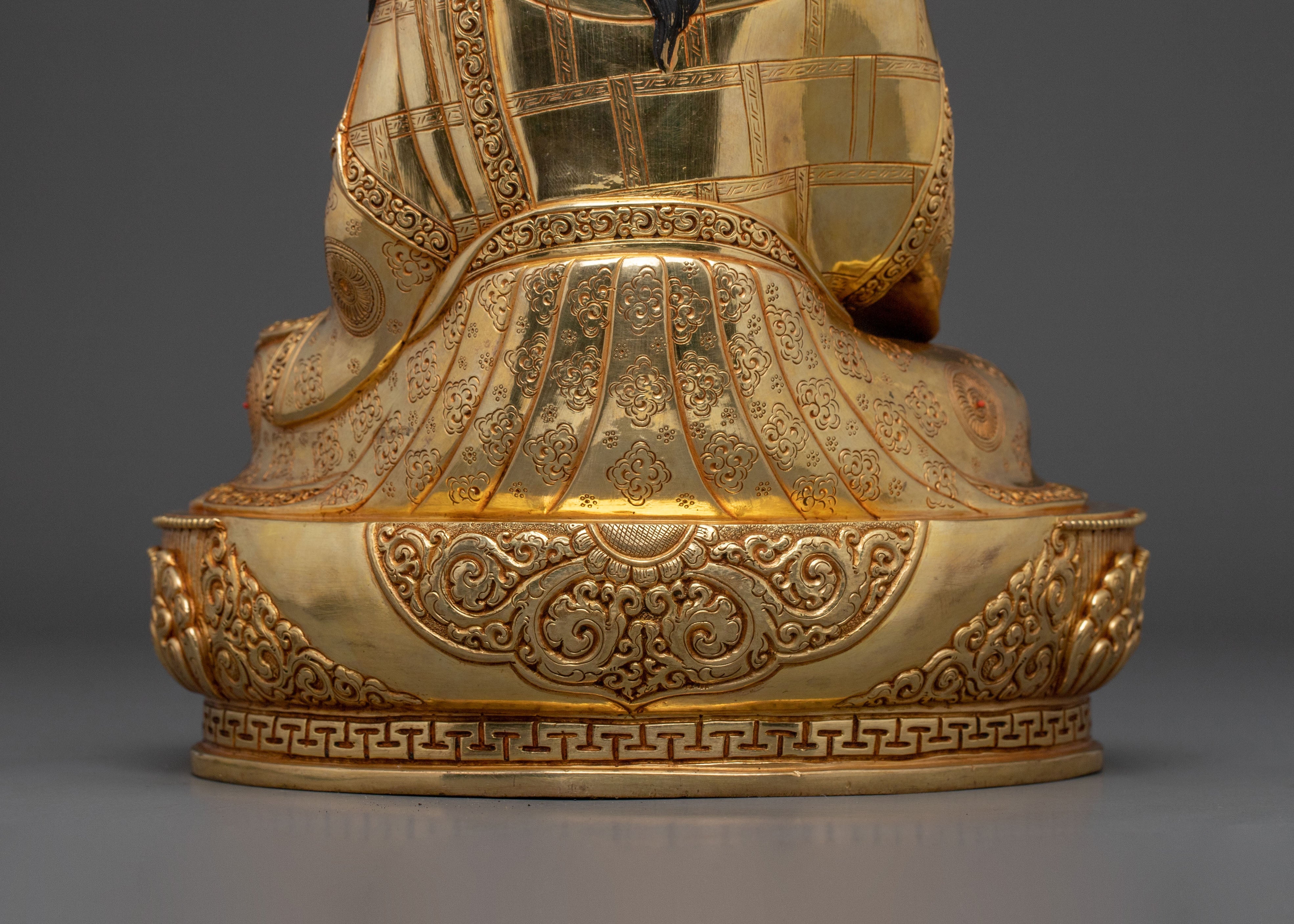 Guru Norla Buddhist Statue | 24K Gold Gilded Sacred Sculpture