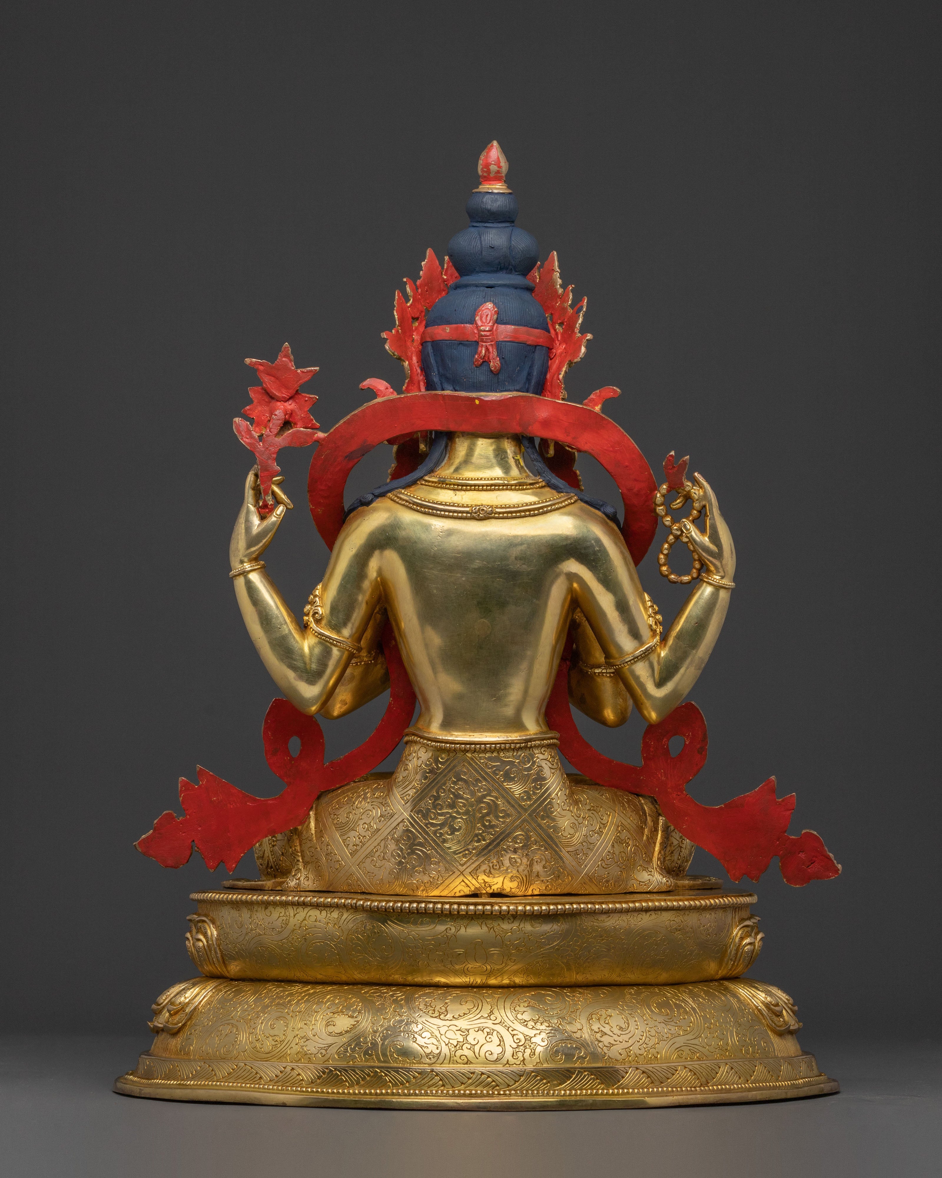 Chenrezig Statue | 24K Gold Gilded Bodhisattva