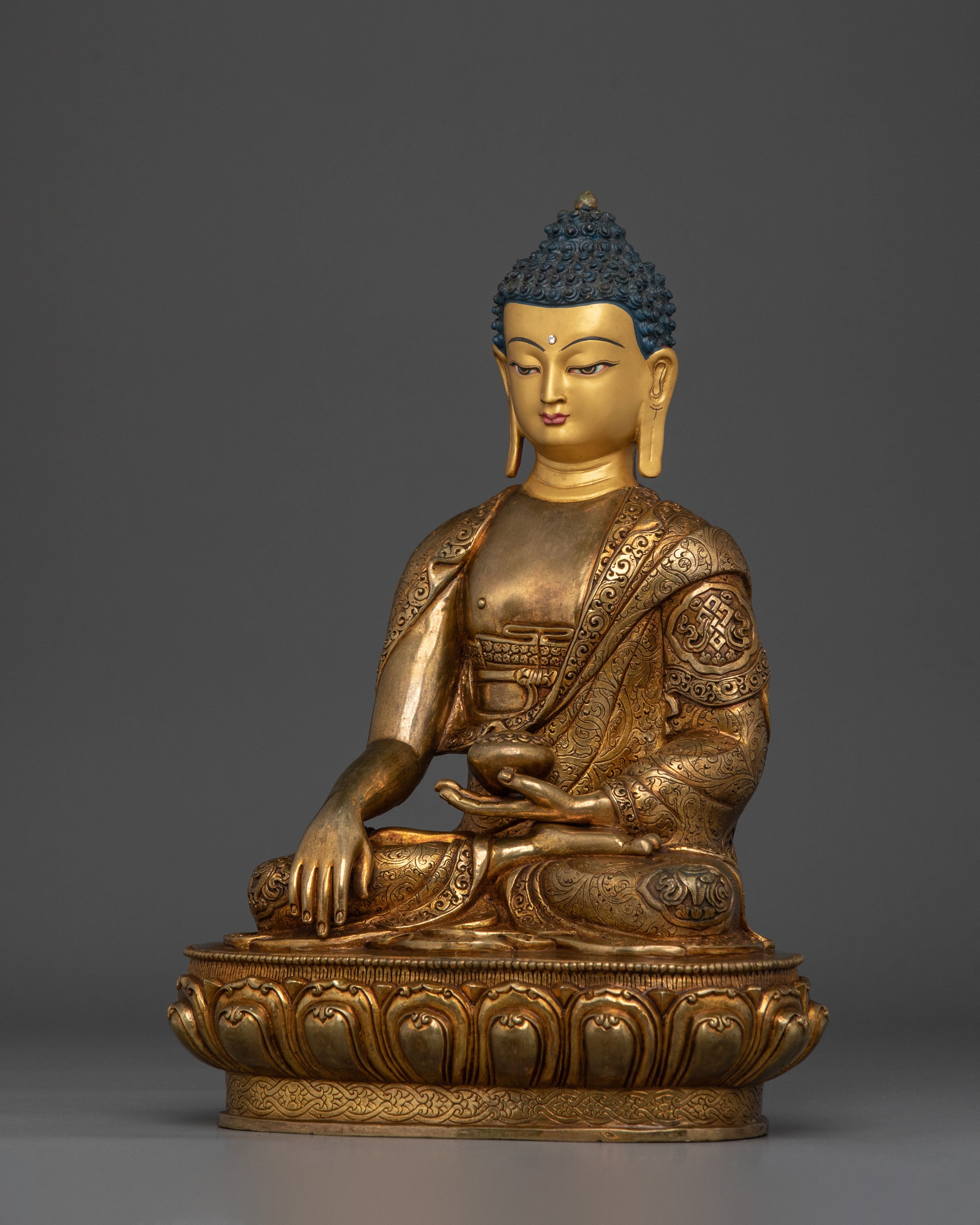 Hand-Carved Shakyamuni Buddha Statue | Home Decor