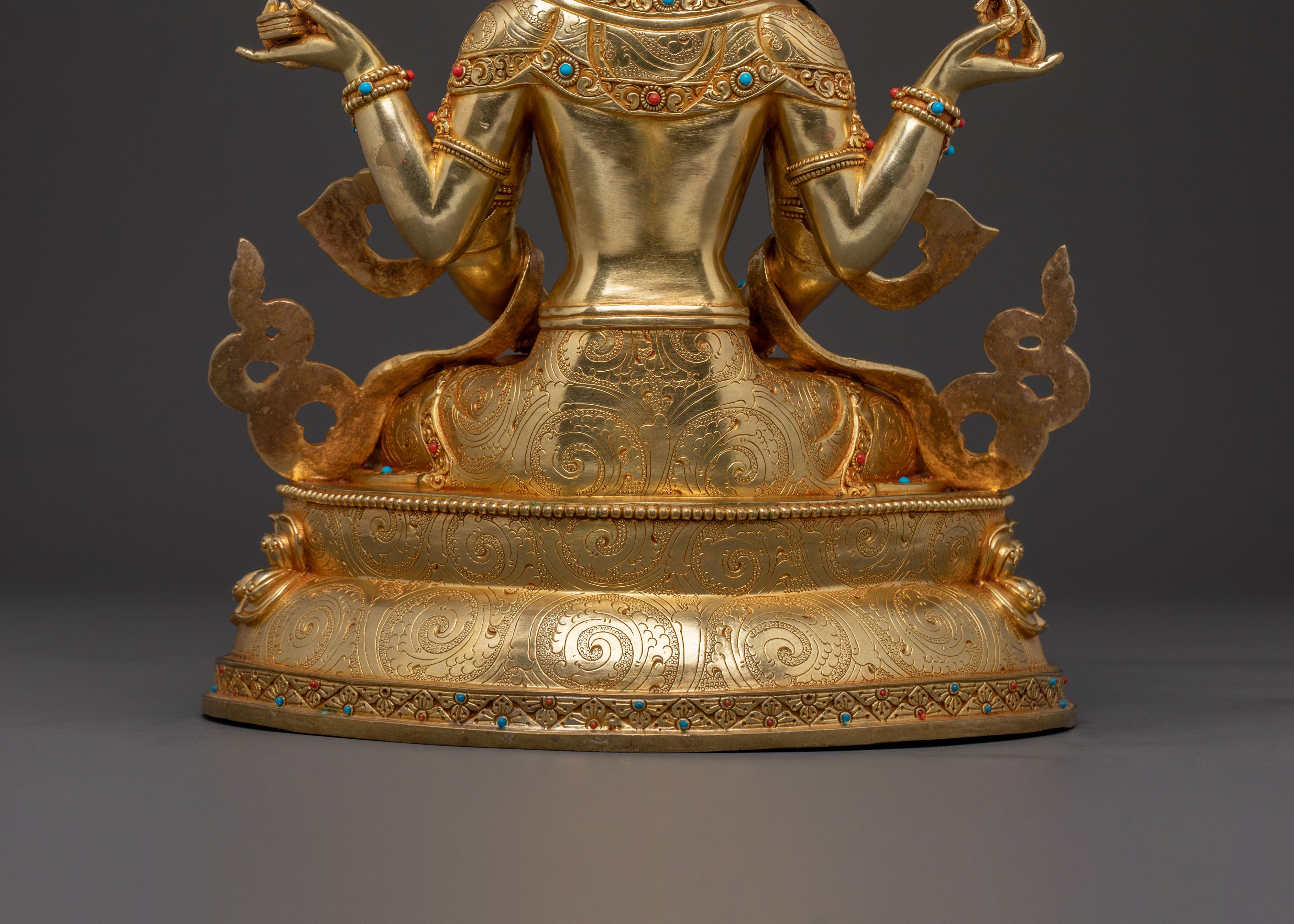 Prajnaparamita Spiritual Statue | 24K Gold Gilded Icon