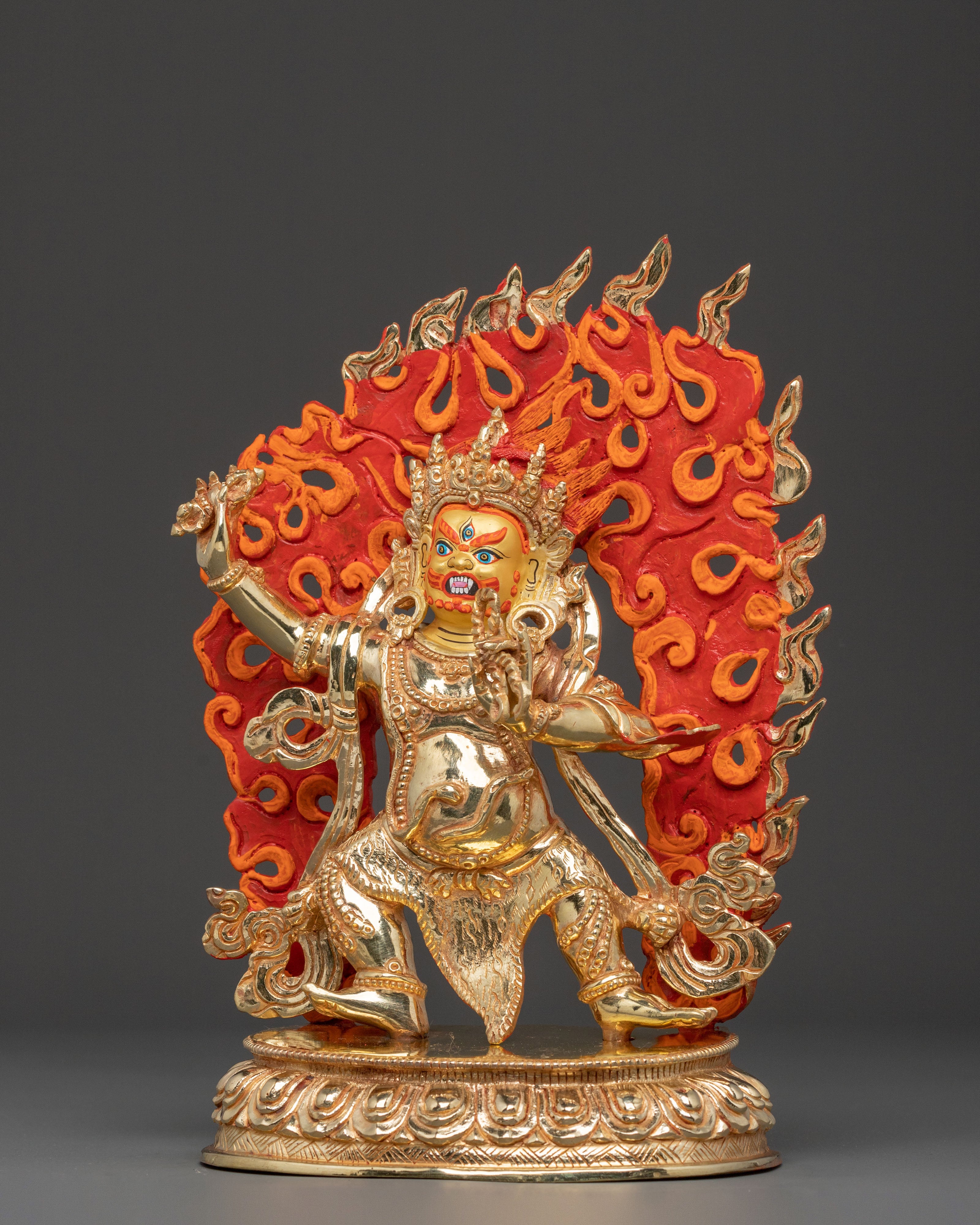 Handcrafted Vajrapani Sculpture | Wrathful Protector