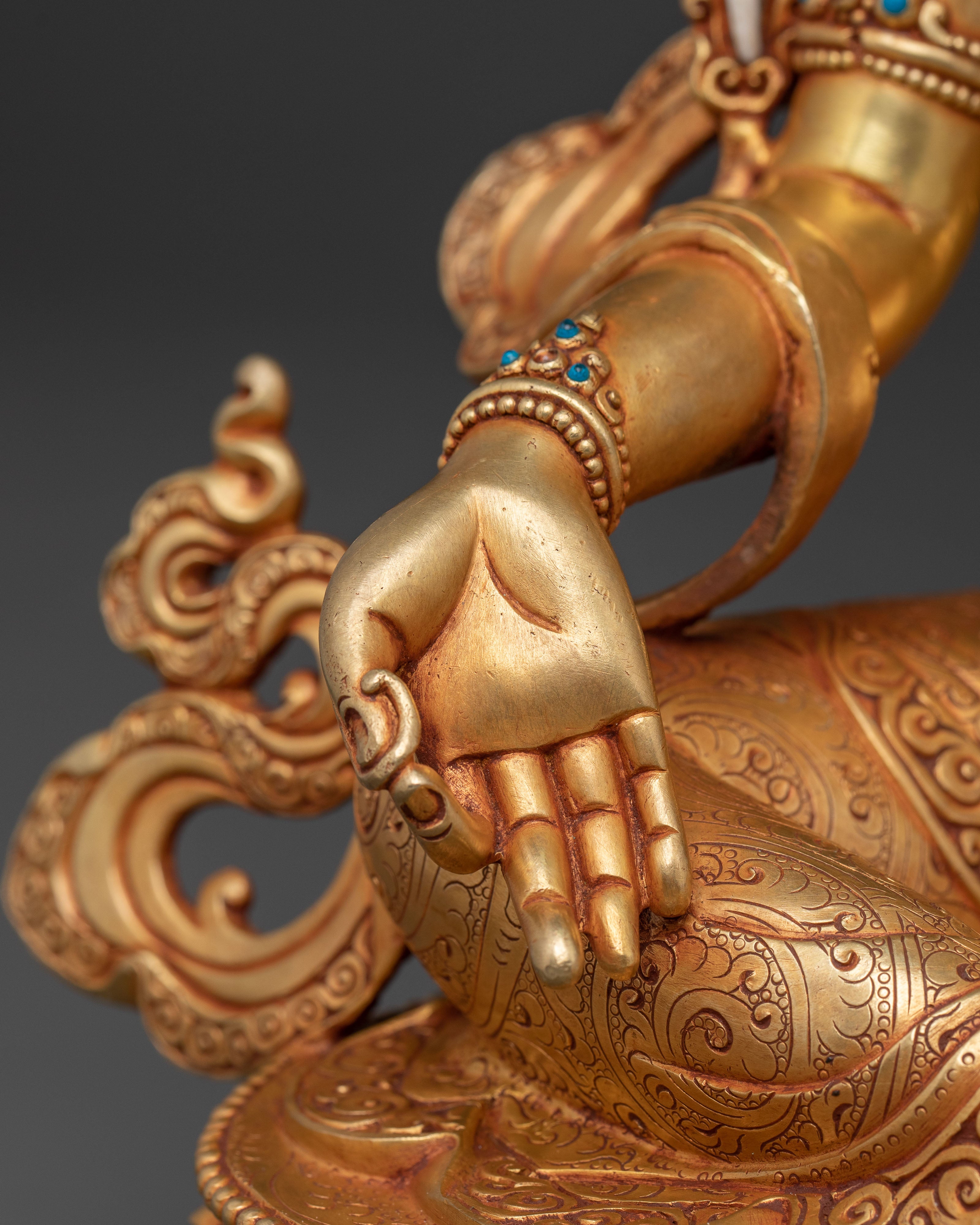 Green Tara Protector Statue | Sacred Sculpture for Spiritual Spaces