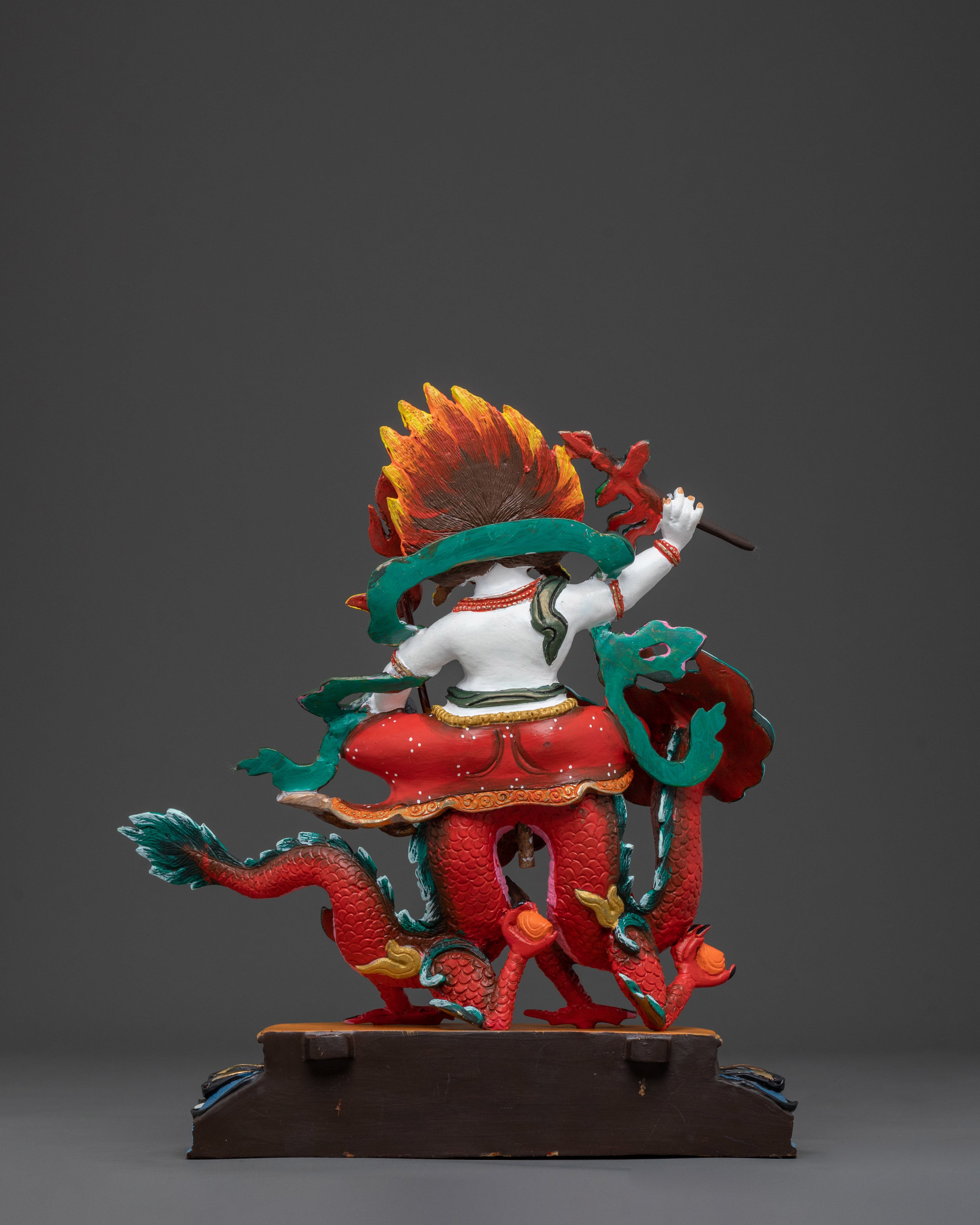 White Dzambhala Statue | Buddhist Wealth Deity