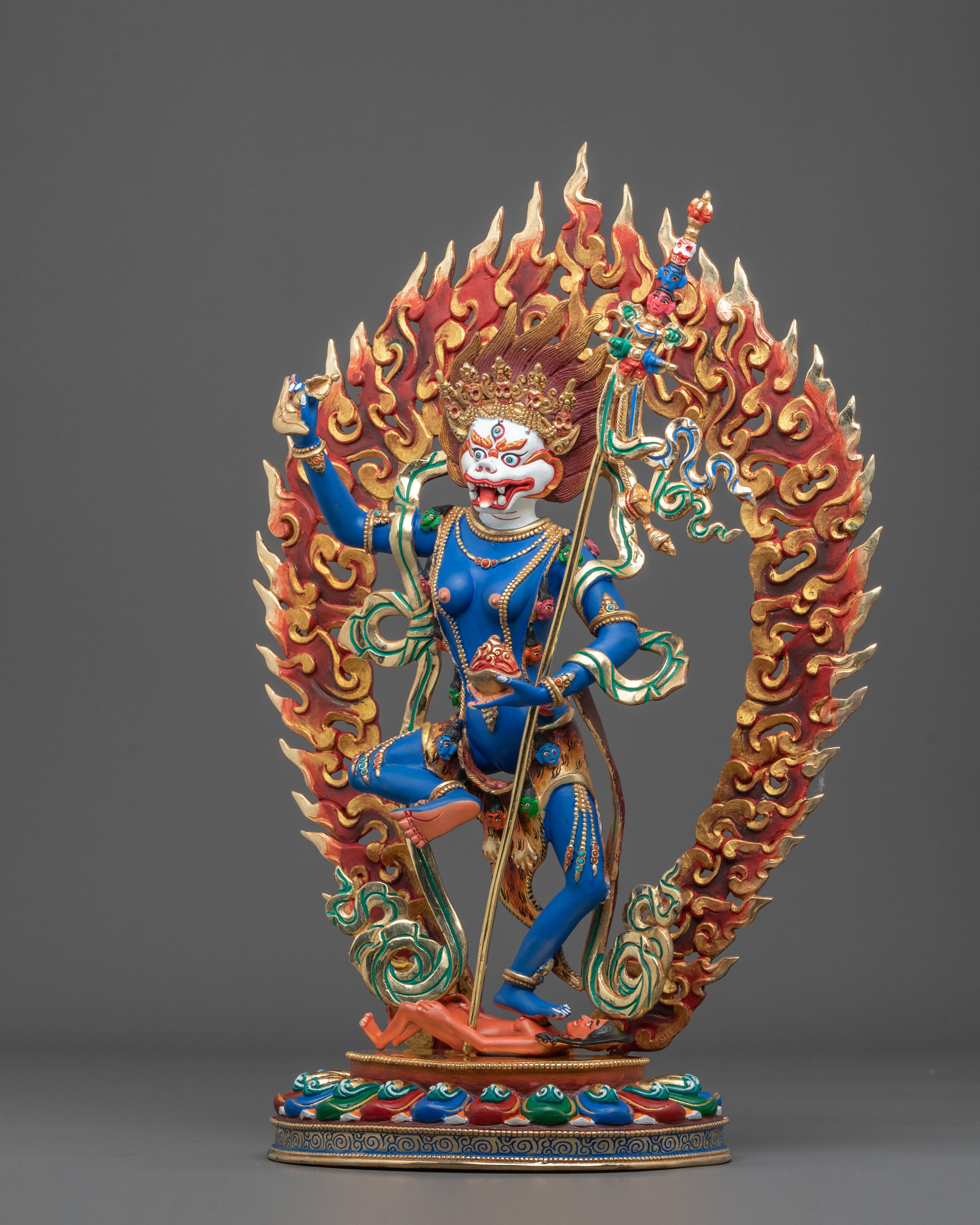 Sacred Protector Shima Mukha Statue | Sacred Protector of Vajrayana Buddhism
