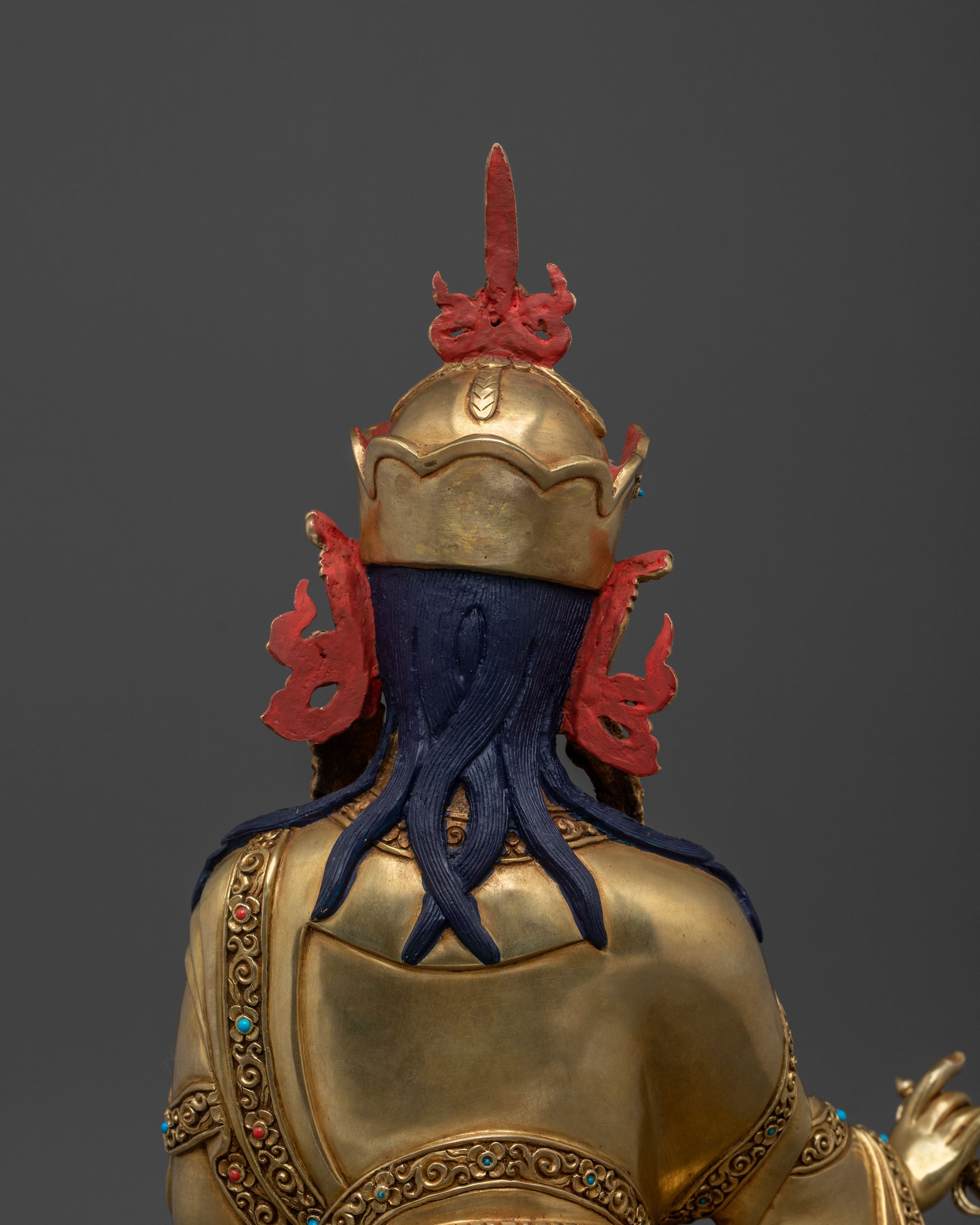 Guru Rinpoche Statue | Exquisitely 24K Gold Gilded