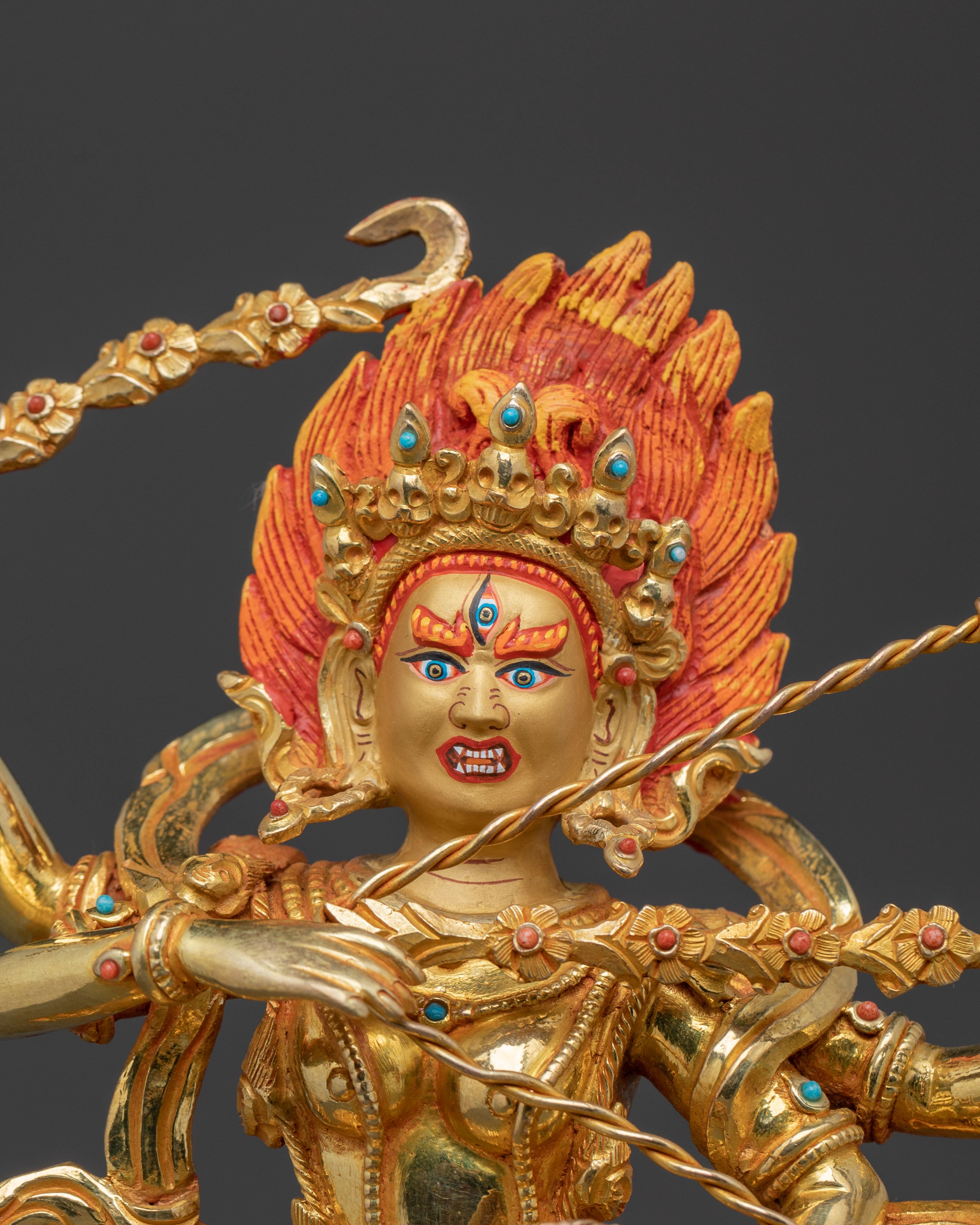 Kurukulla Spiritual Figurine | Divine Enchantress Dakini Sculpture