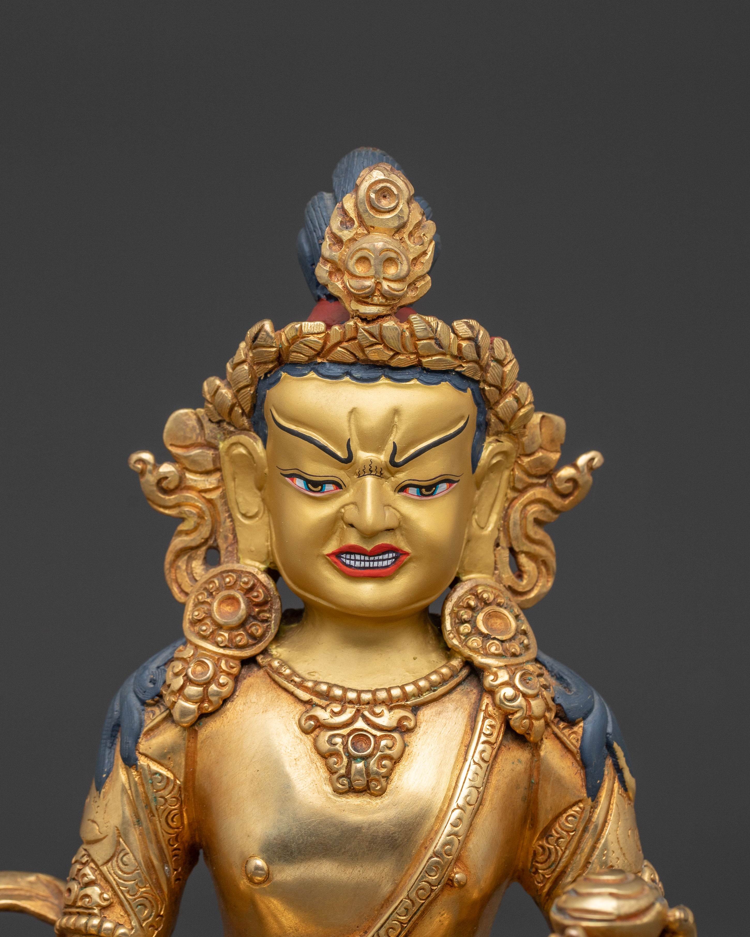 Handmade Tilopa Spiritual Statue - 24K Gilded Masterpiece
