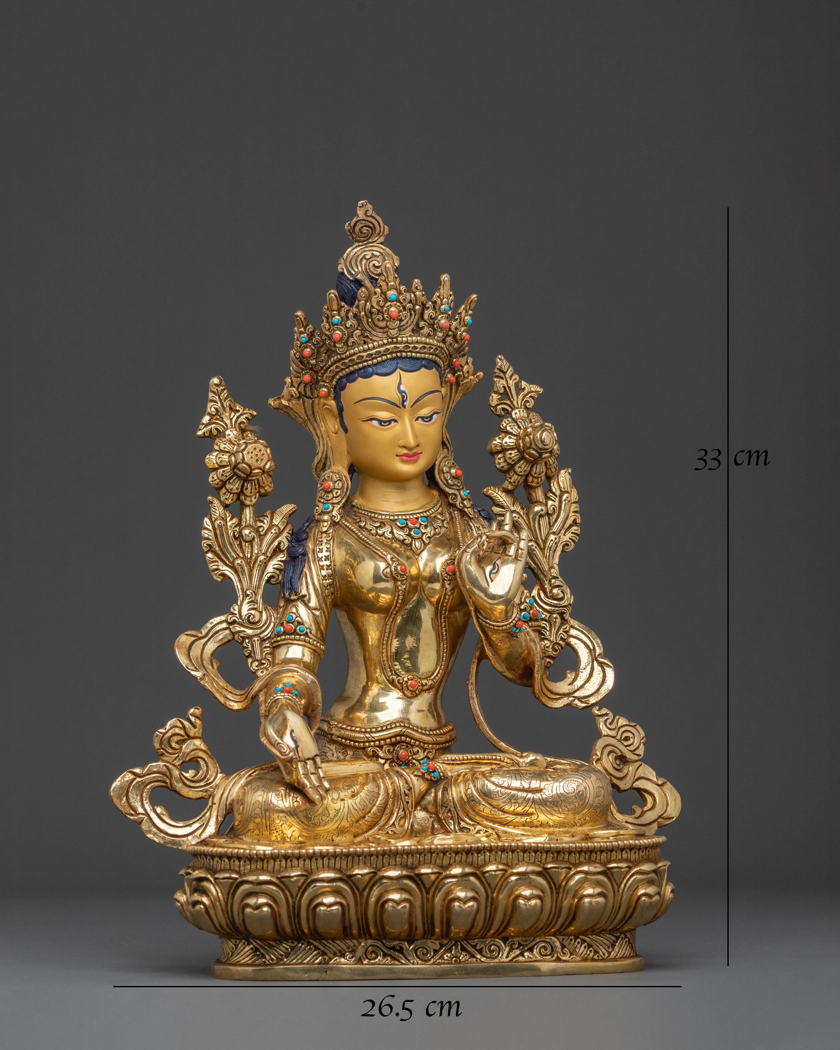 White Tara Spiritual Blessing Statue | Goddess of Long Life
