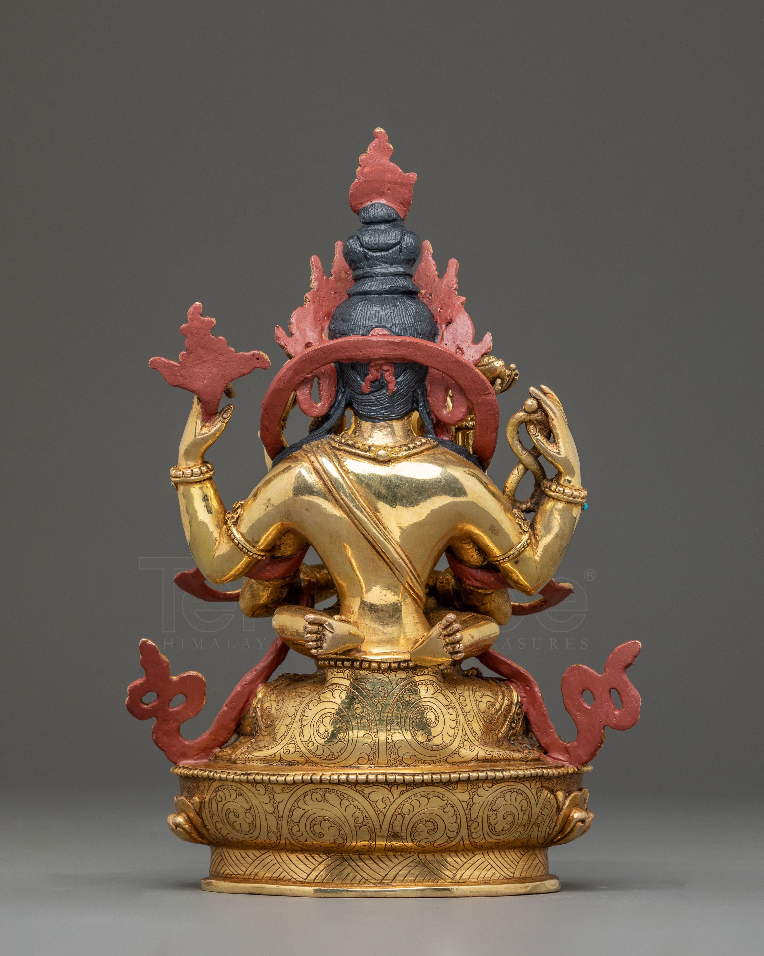 Handmade Avalokiteshvara Golden Statue | Bodhisattva of Compassion