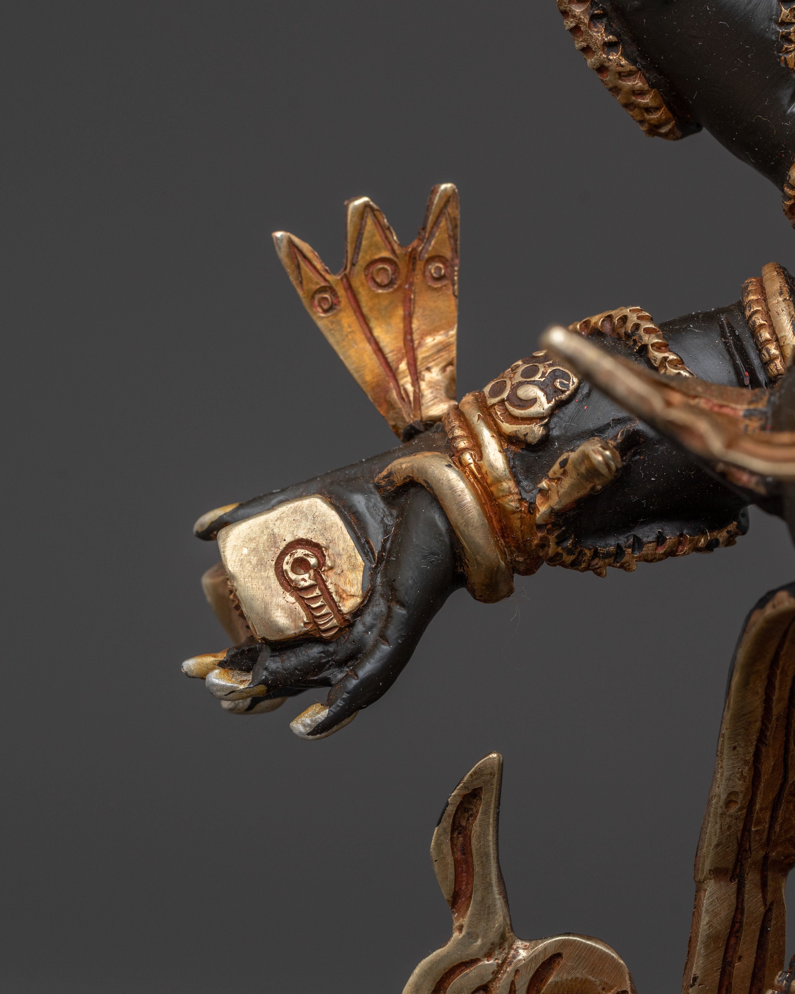 Six Armed Mahakala Wrathful Deity Statue | Divine Icon