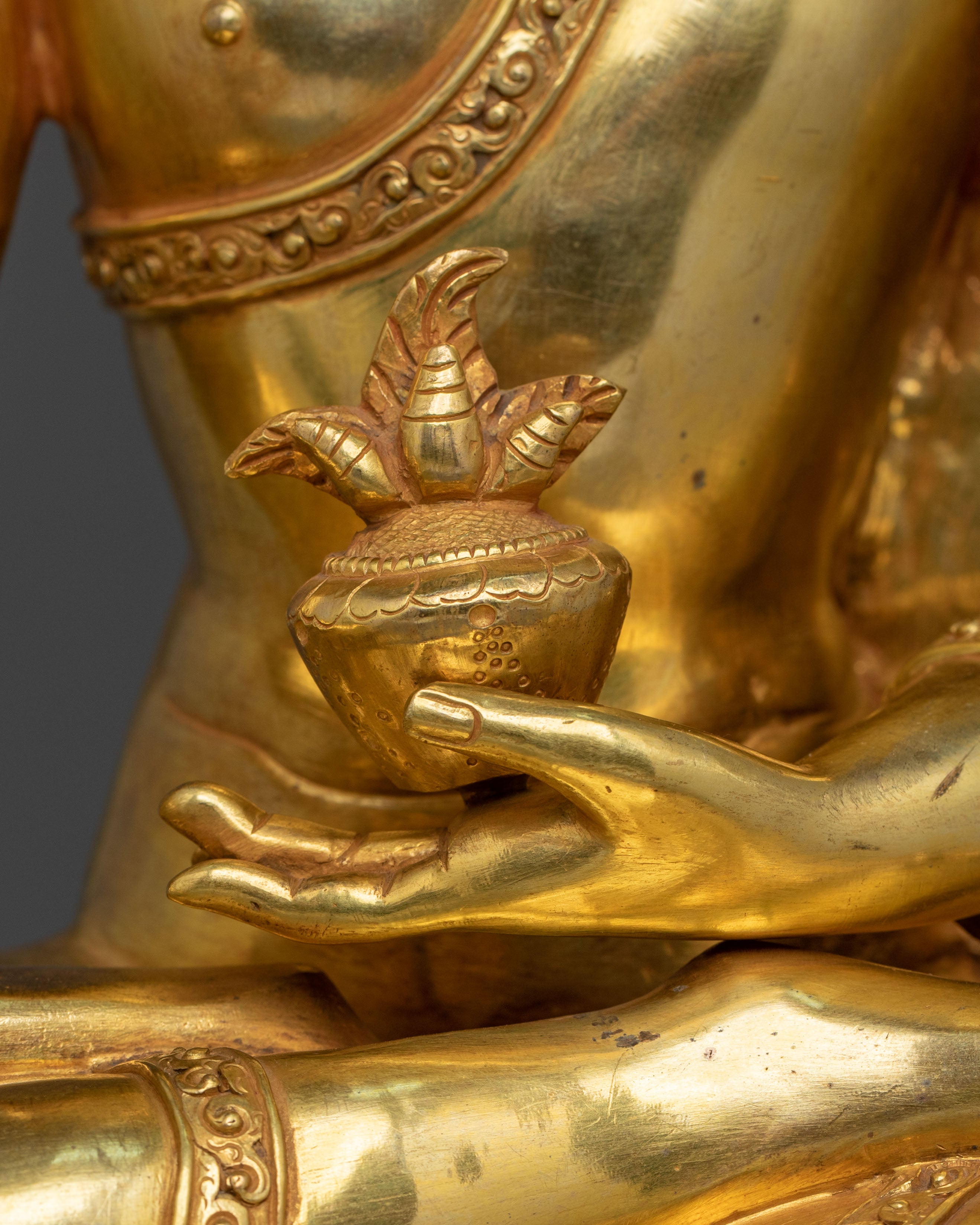 Sacred Medicine Buddha Healing Sculpture | Buddha of Healing and Wisdom