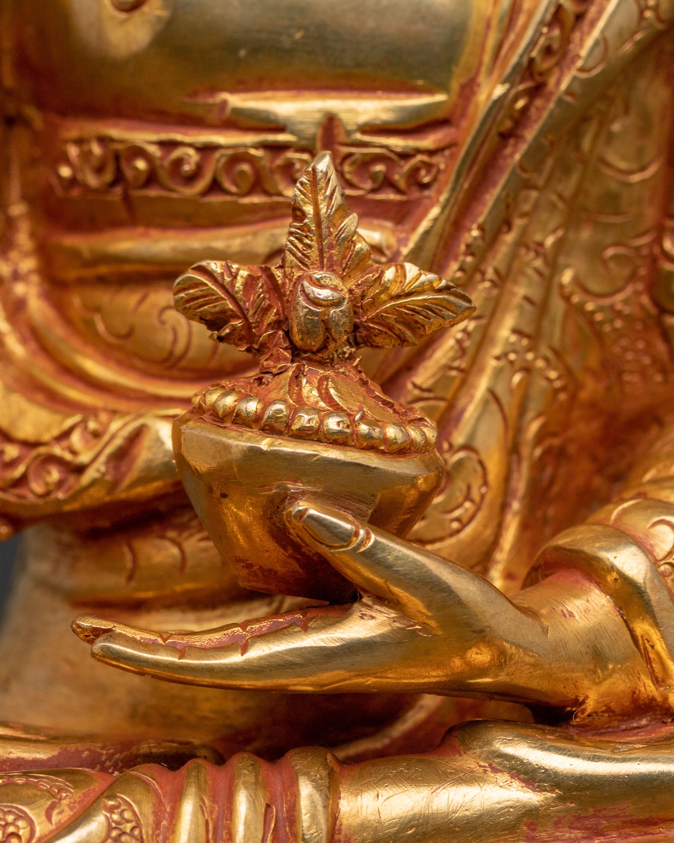 Medicine Buddha Statue – 24K Gold Gilded Copper