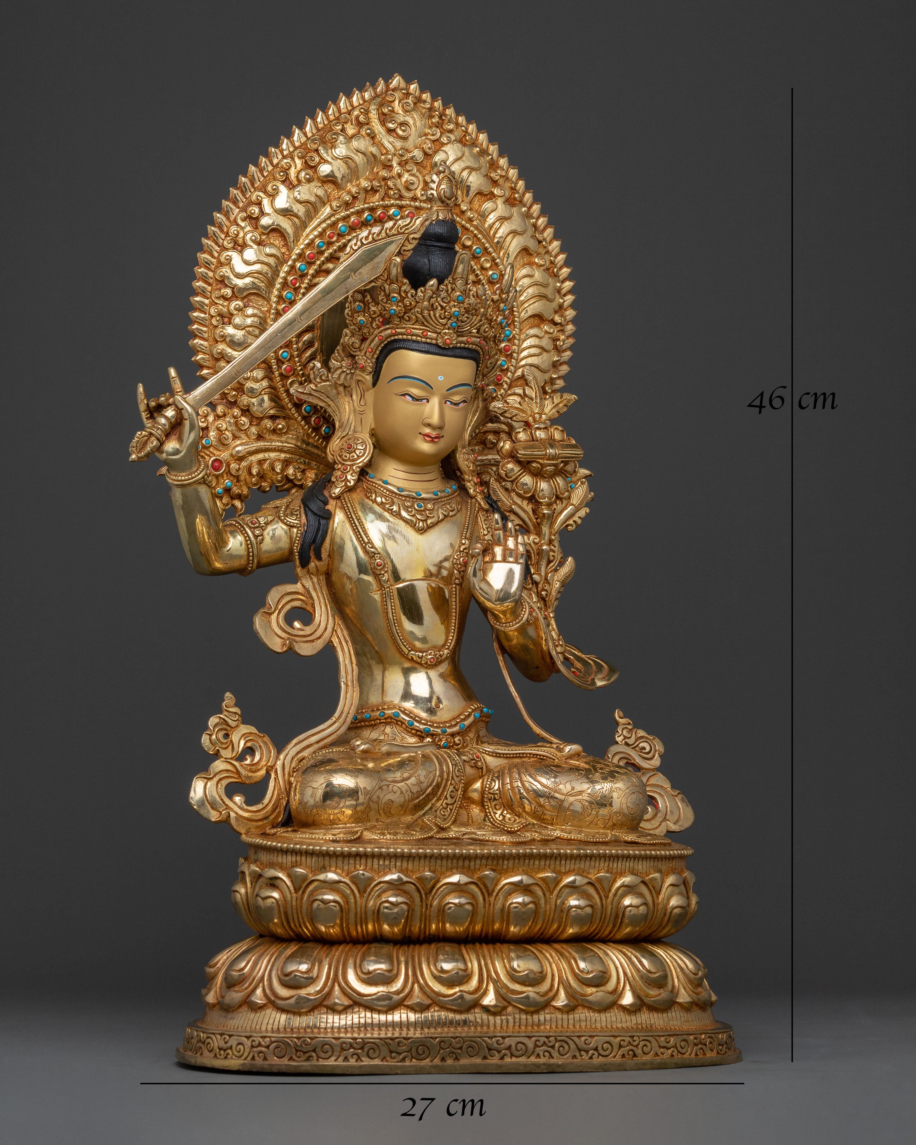 Manjushri Spiritual Statue | Wisdom Bodhisattva