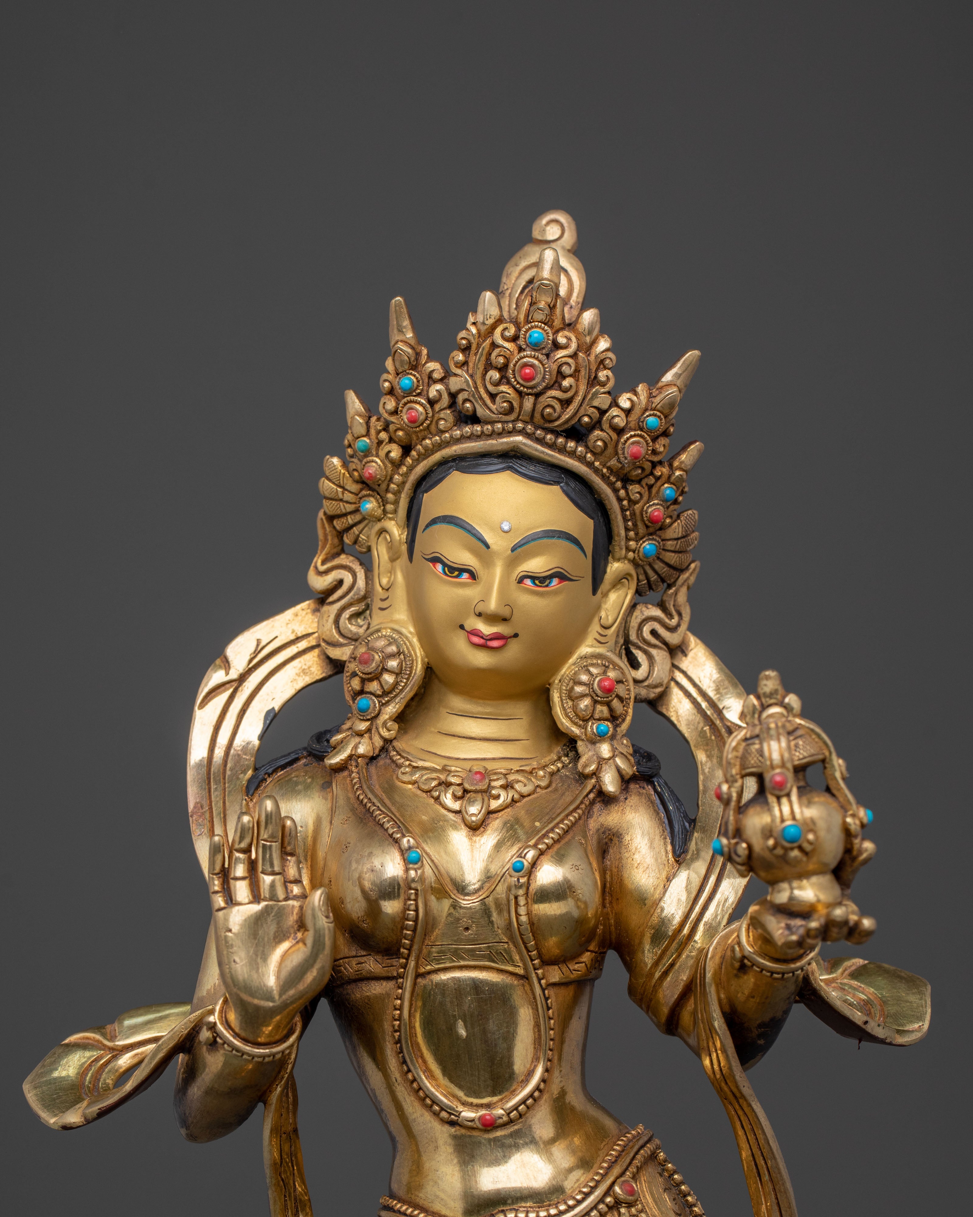 Guru Rinpoche Statue With Consort | Sacred Set
