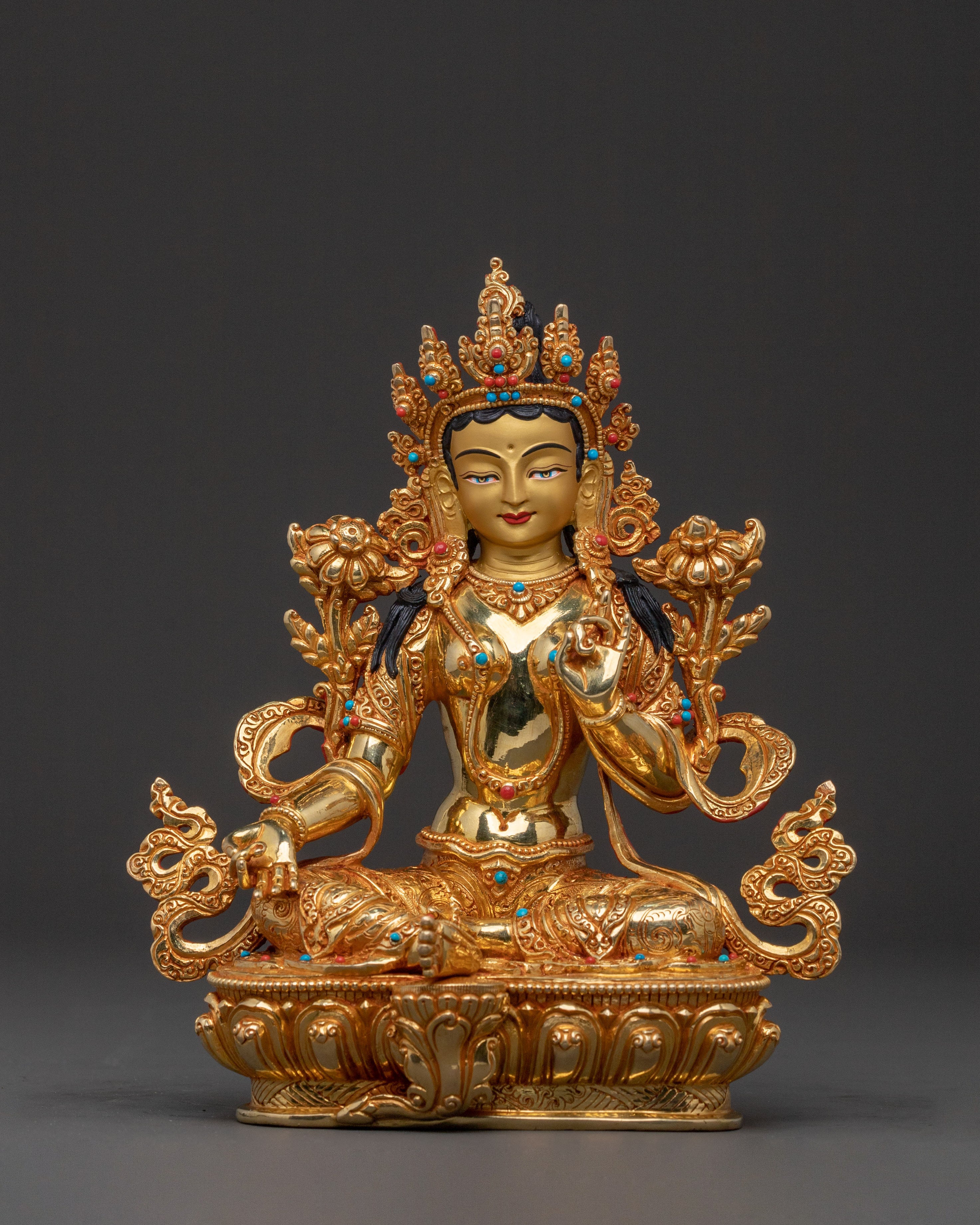 Green Tara Statue