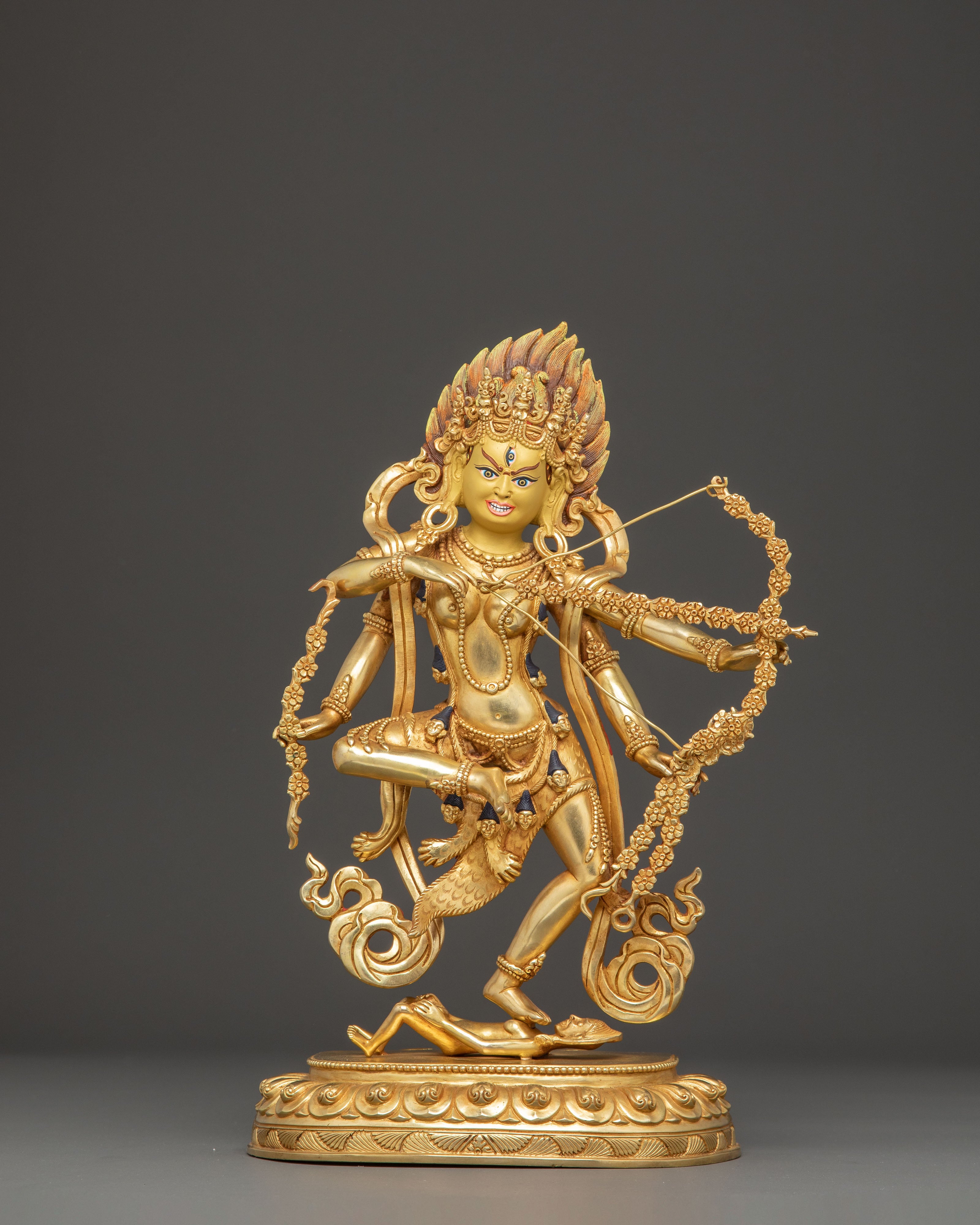 Handcrafted Kurukulla Statue Goddess of Attraction | Tantric Protector