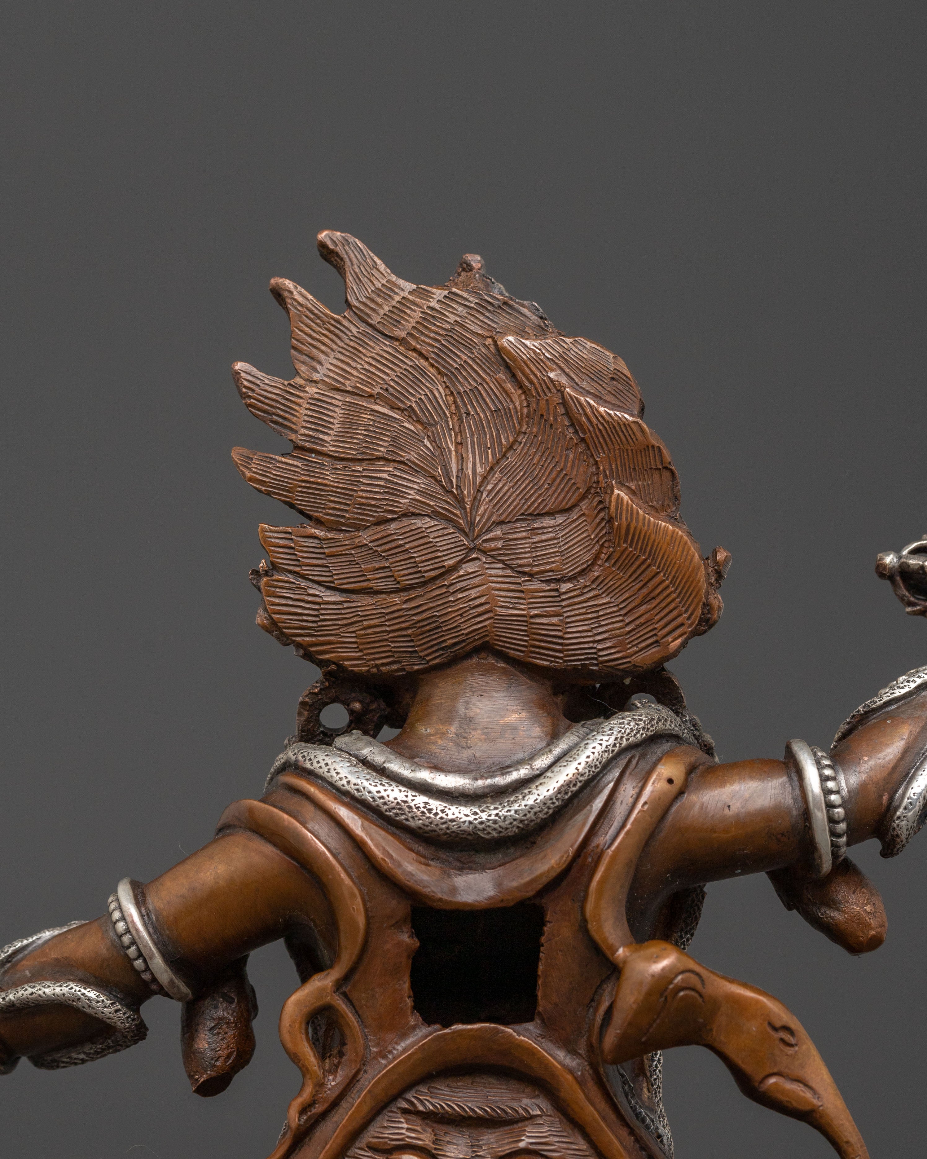 Guru Drakpo Protector Statue | Oxidized Copper Figure