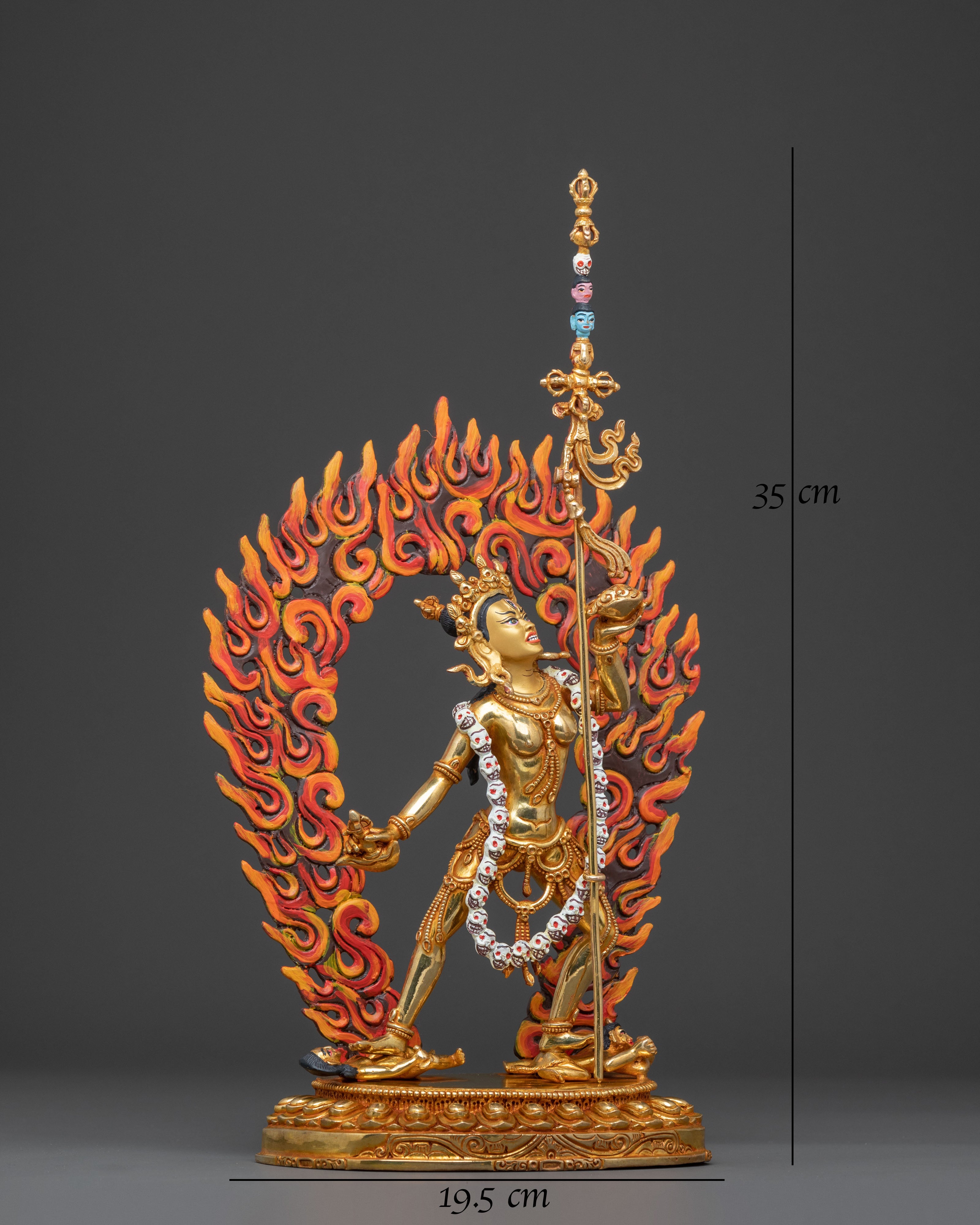 Vajrayogini Golden Statue – Handcrafted Radiance